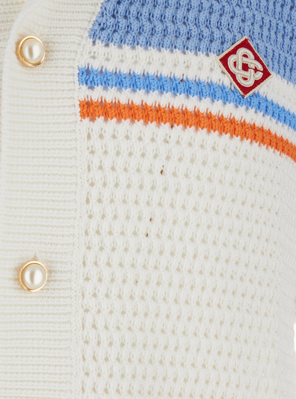 Casablanca Men White Shirt With Classic Collar And Chest Logo Patch In Cotton Man - 3