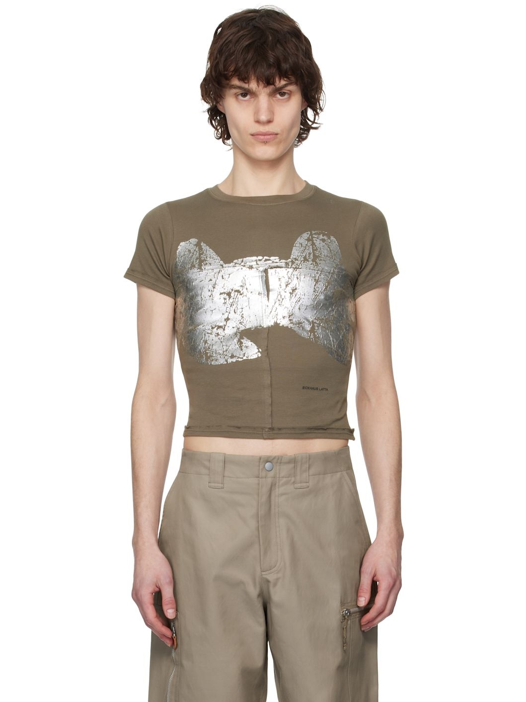Taupe Lapped Baby T-shirt - 1