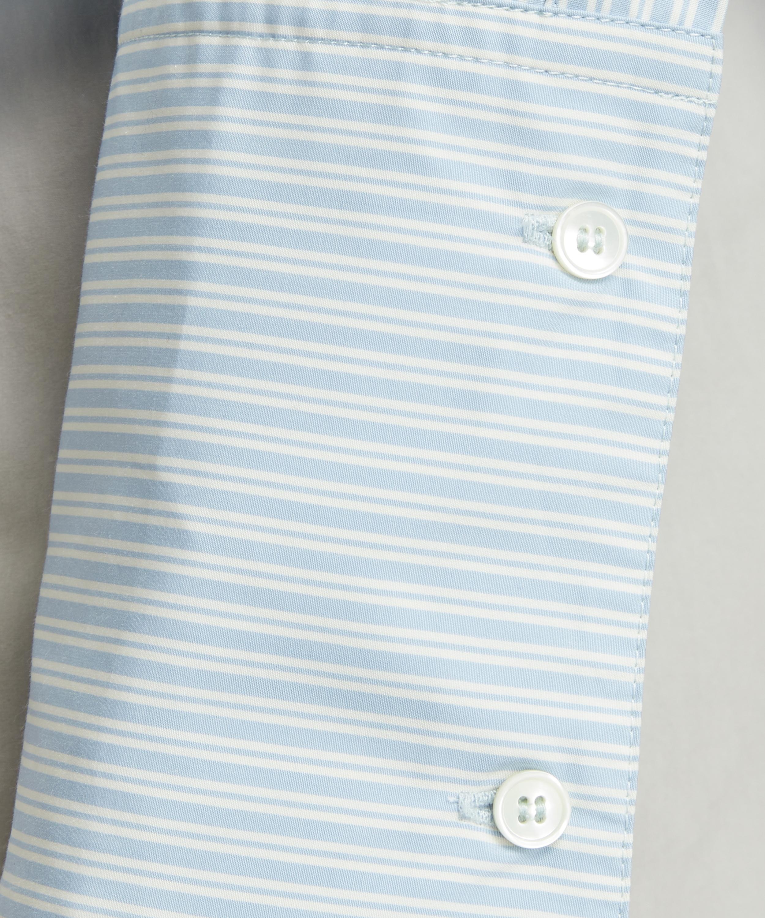 Cropped Cotton Poplin Striped Shirt - 5