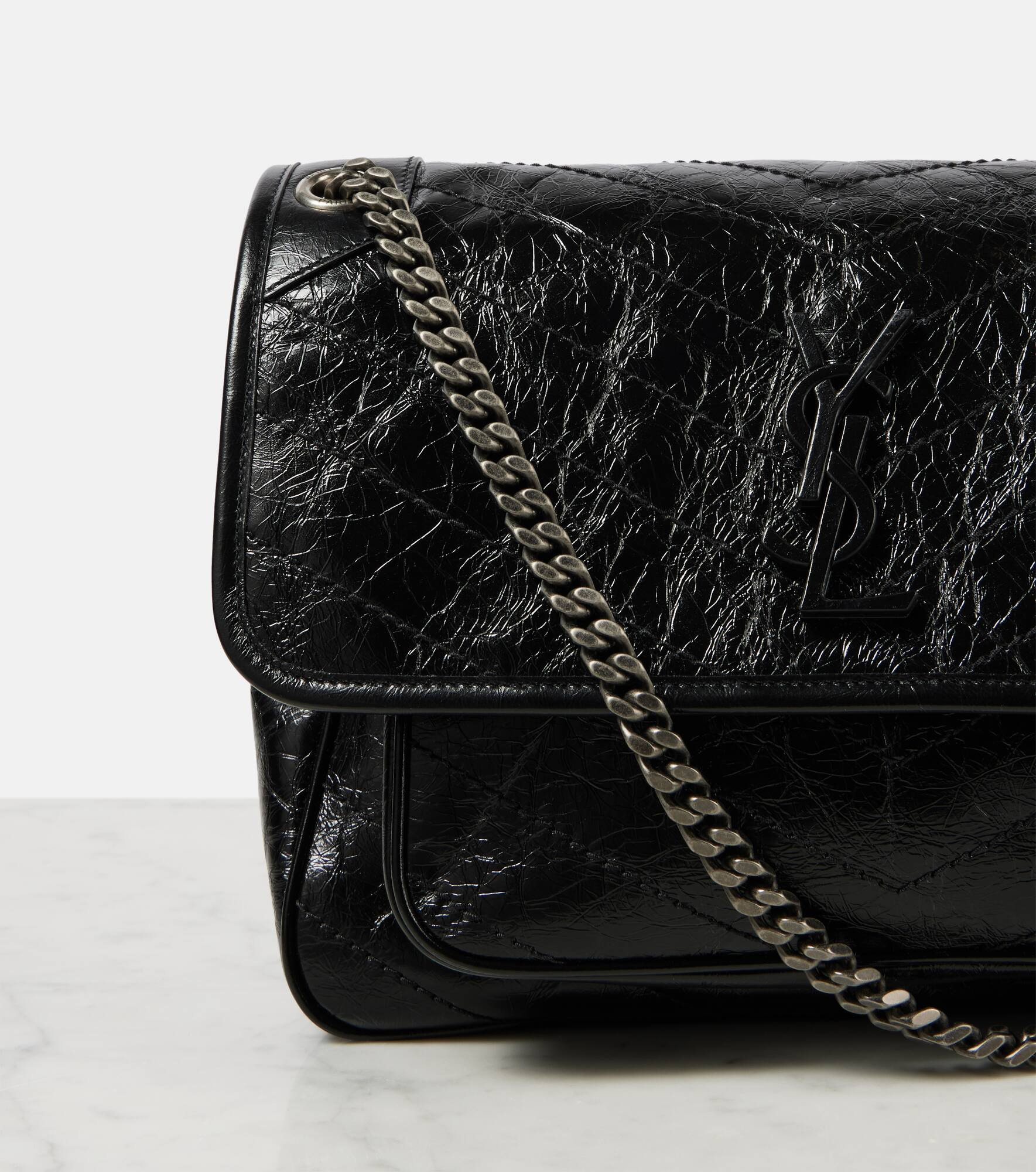 Niki Medium leather shoulder bag - 6