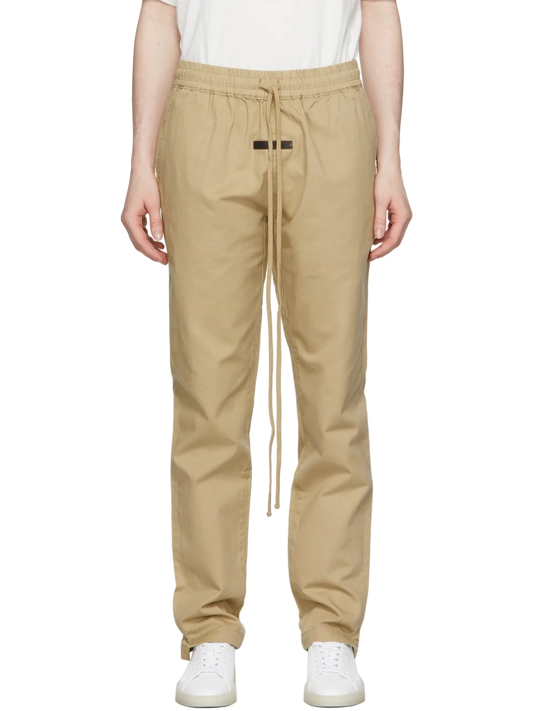 Khaki Twill Trousers - 1