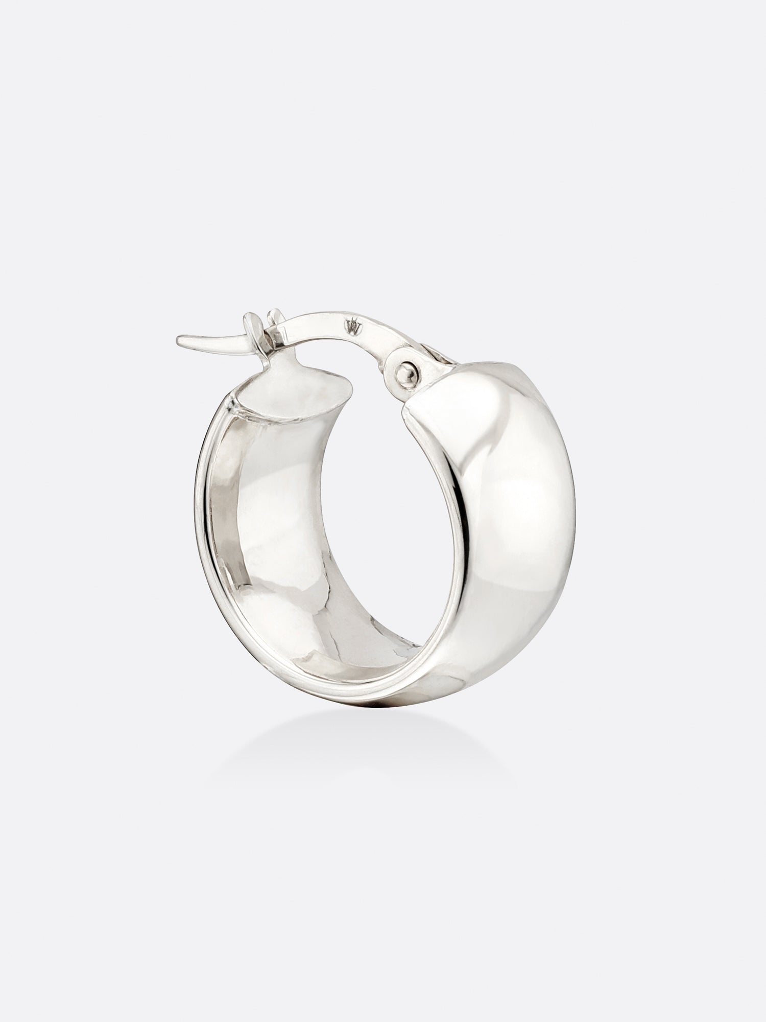 Icons White Gold Mini Hoop Earrings - 3