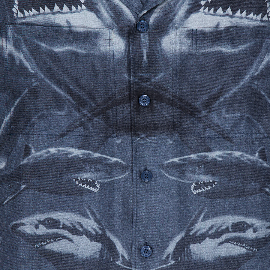Burberry Shark Print Short Sleeve Shirt - 2
