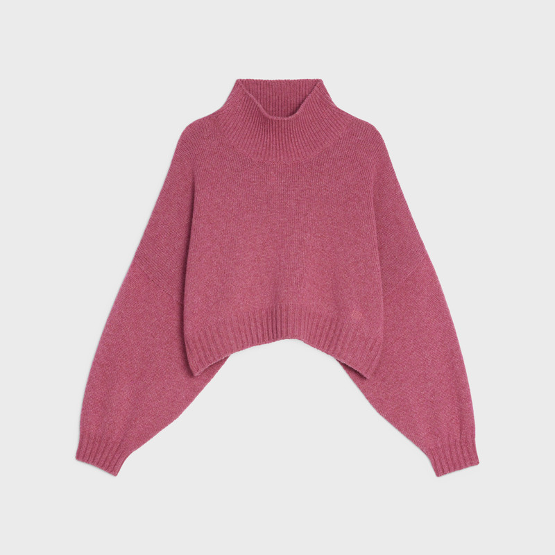 HIGH-NECK SWEATER IN SEAMLESS CASHMERE 1