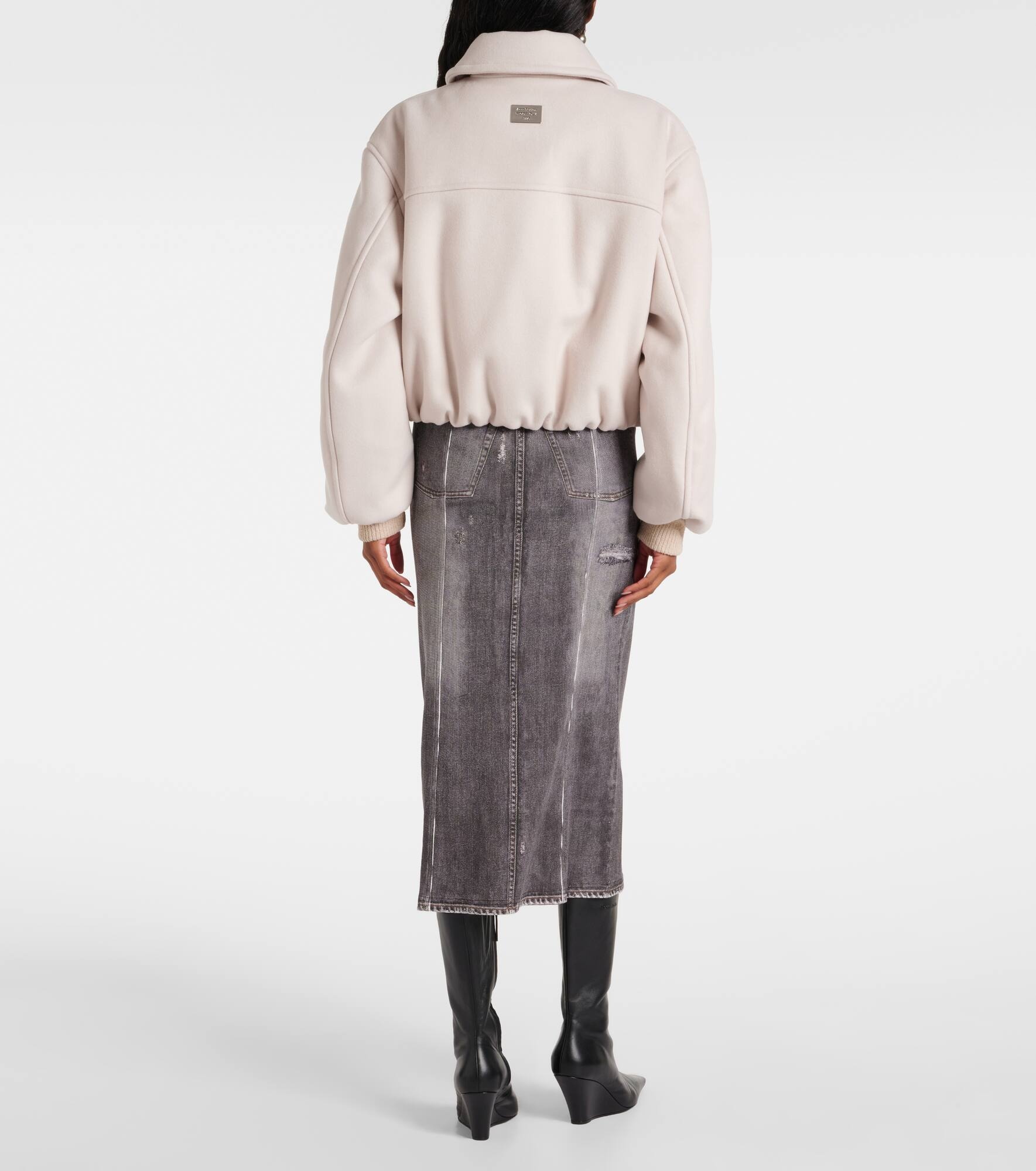 Wool-blend bomber jacket - 3