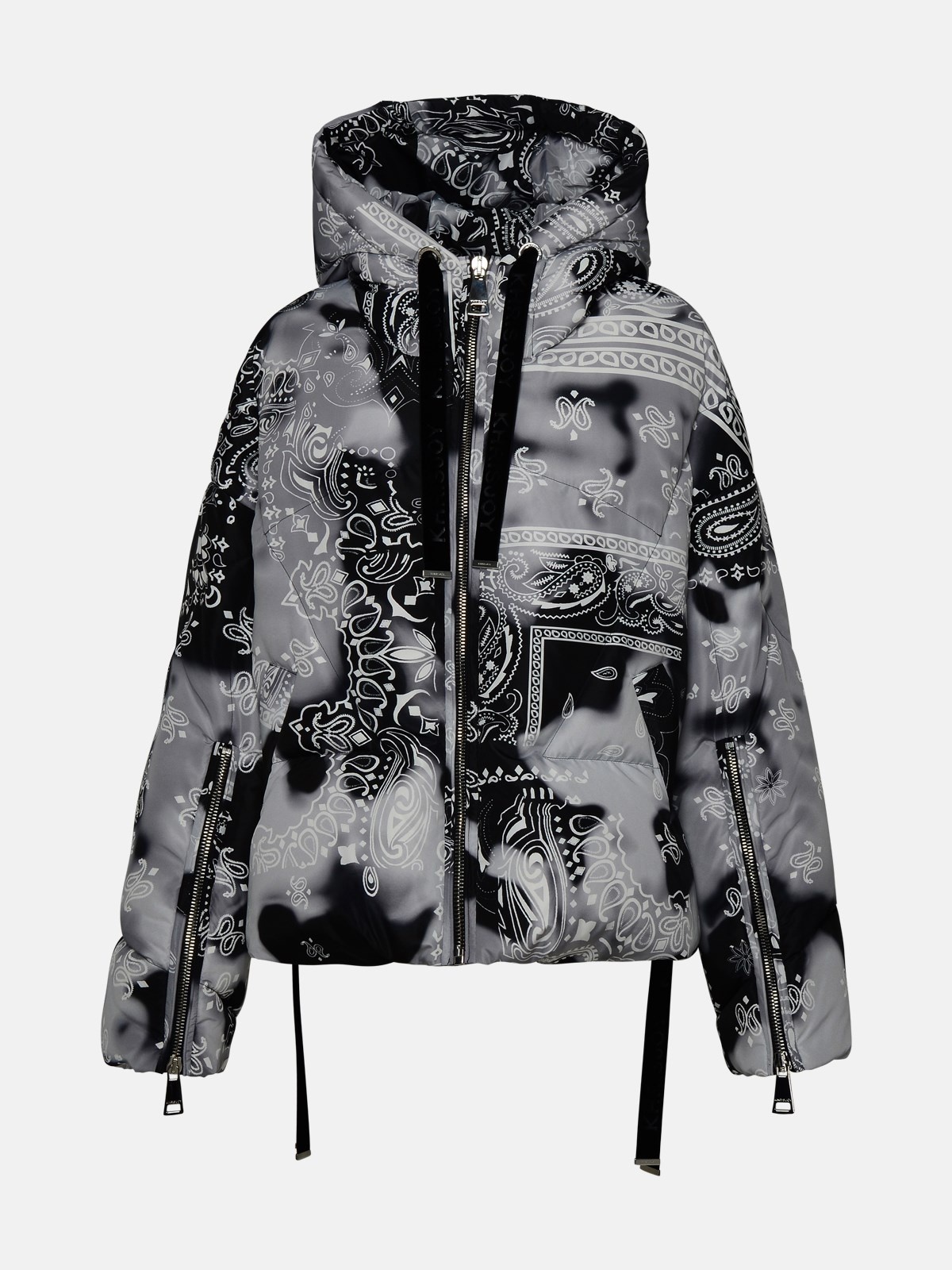 Puff two-tone bandana down jacket - 1