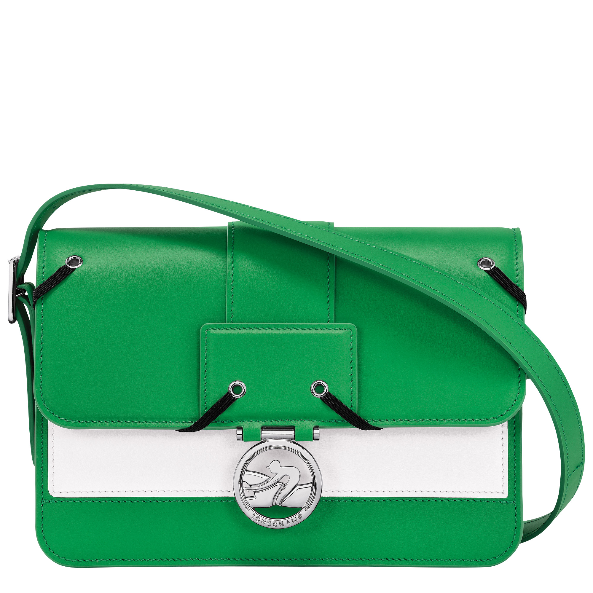 Box-Trot M Crossbody bag Lawn - Leather - 1