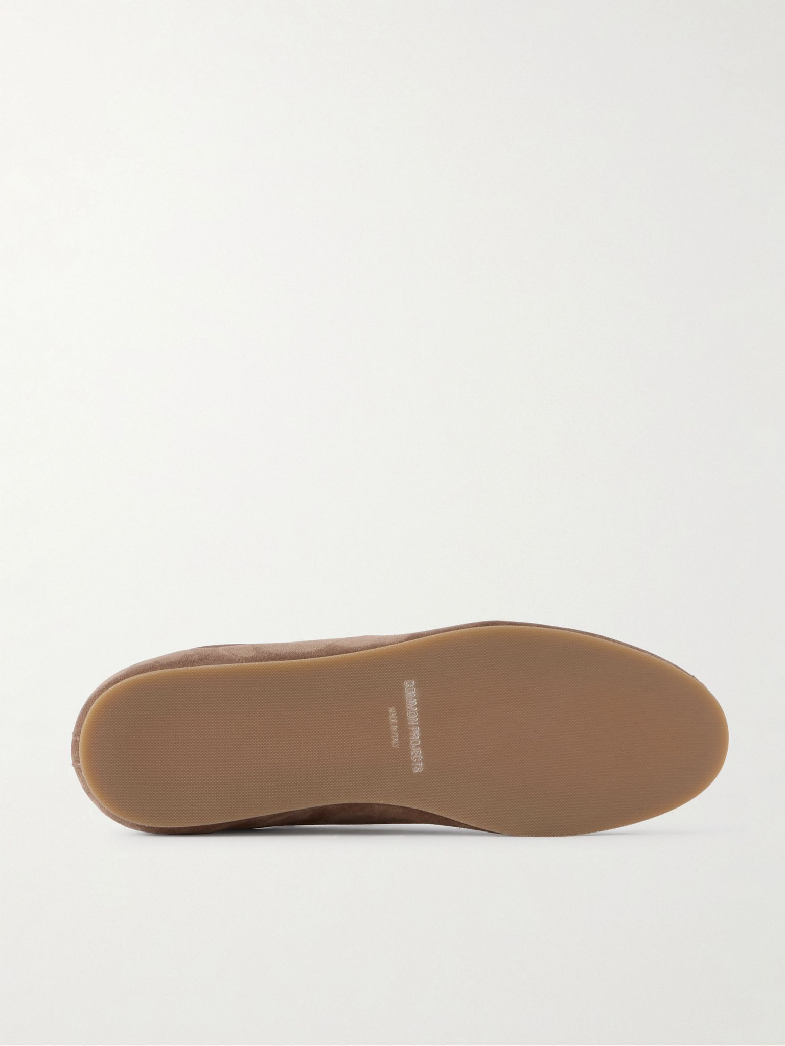 Driving Lo Profile Leather-Trimmed Suede Sneakers Light brown - 3