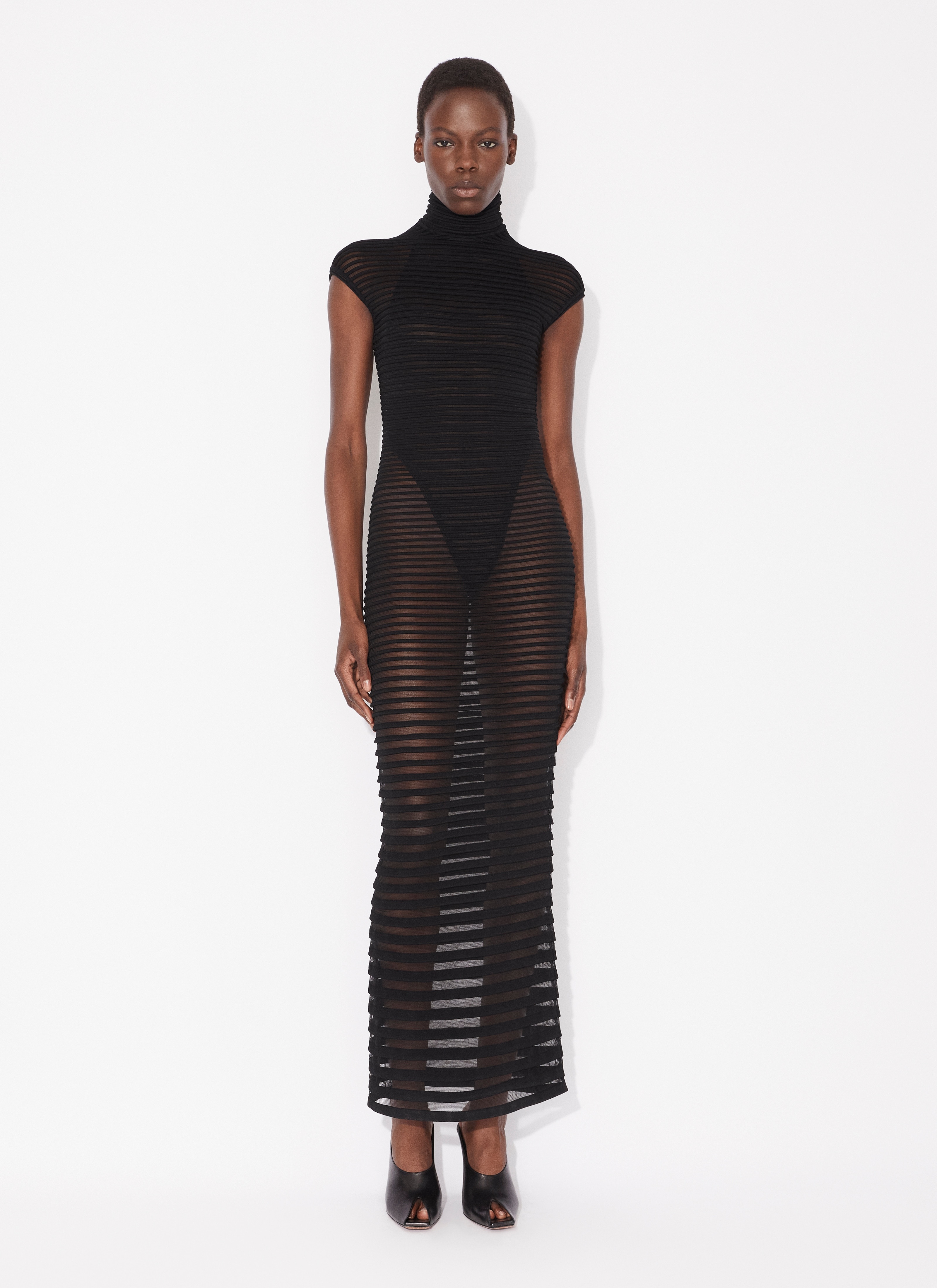 STRIPED LONG DRESS - 2