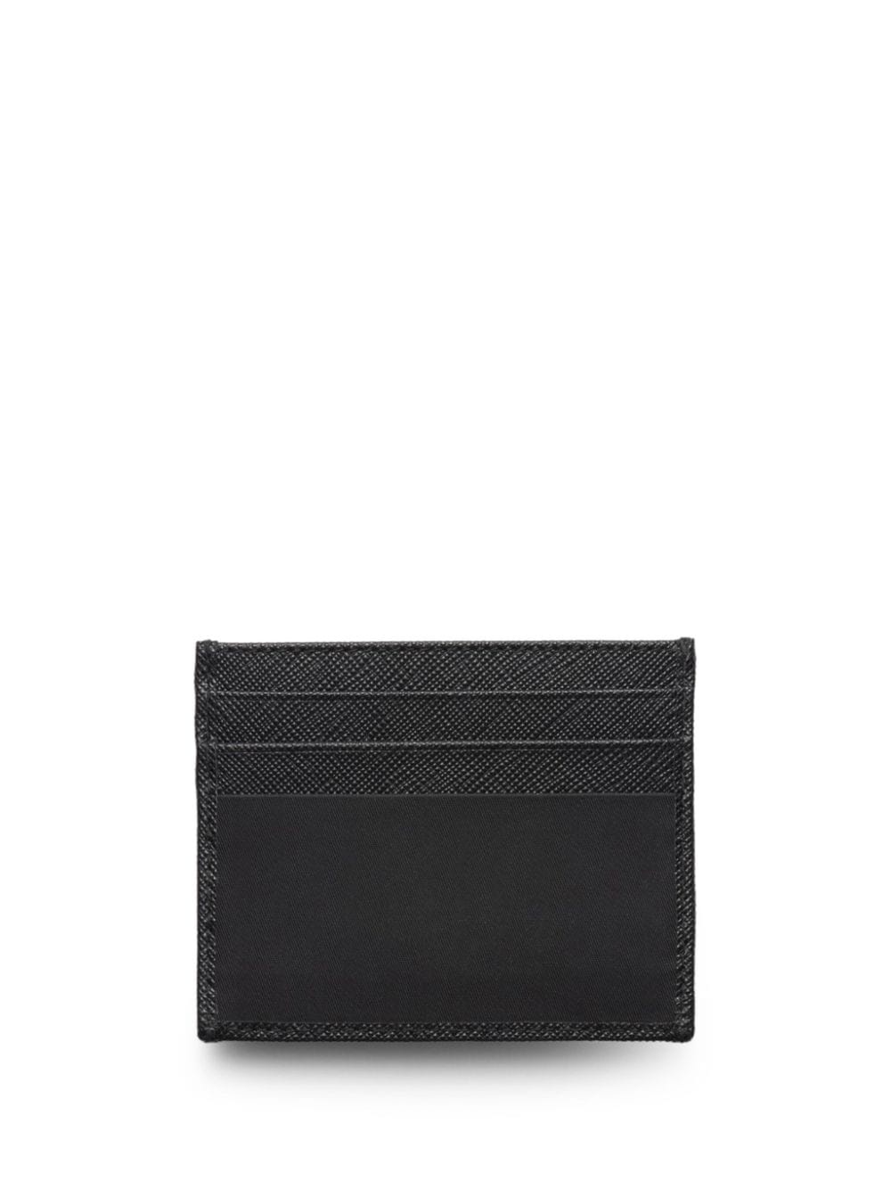triangle-logo leather wallet - 2