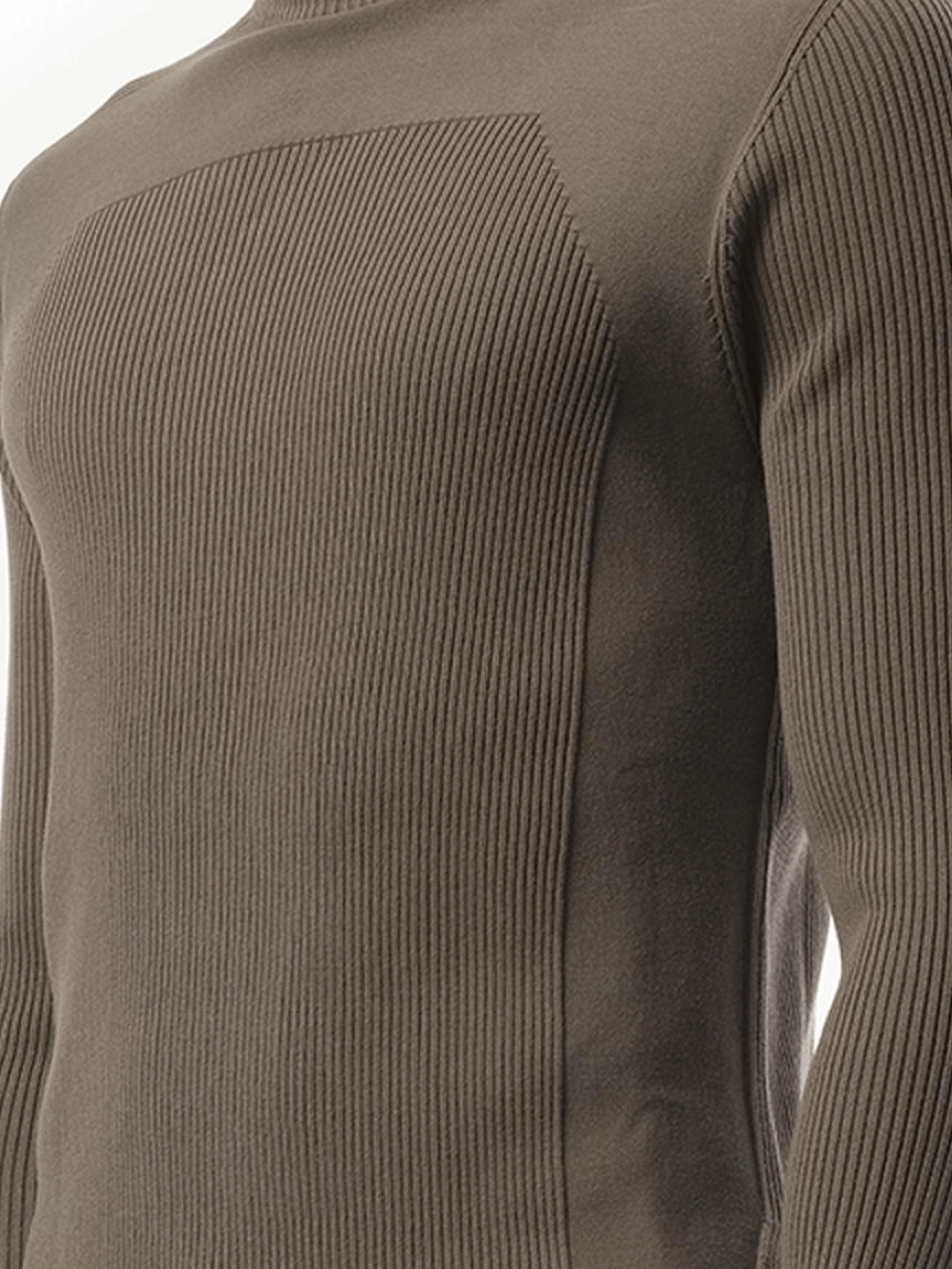 Ribbed Geo Sweater in Dust - 3