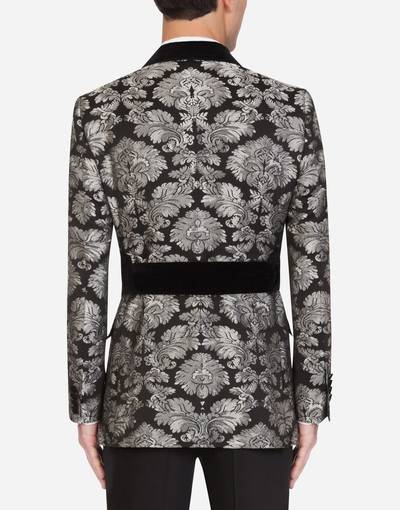 Dolce & Gabbana Jacquard Martini-fit tuxedo jacket outlook