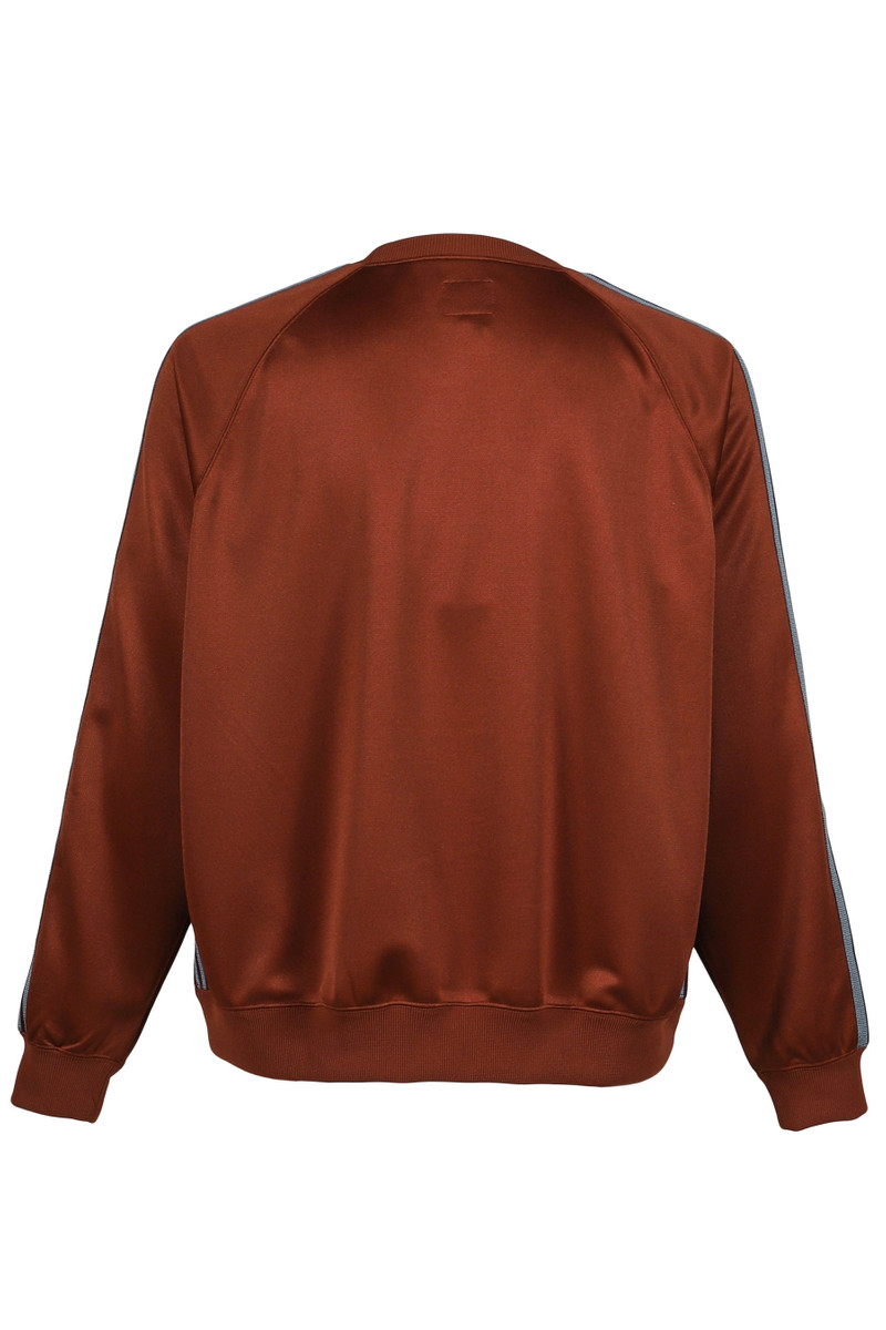 NEEDLES TRACK CREW NECK SHIRT - POLY SMOOTH / RUST outlook