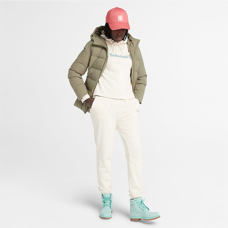 (WMNS) Timberland Brand hoodie 'White' A6AZ2-V04 - 3