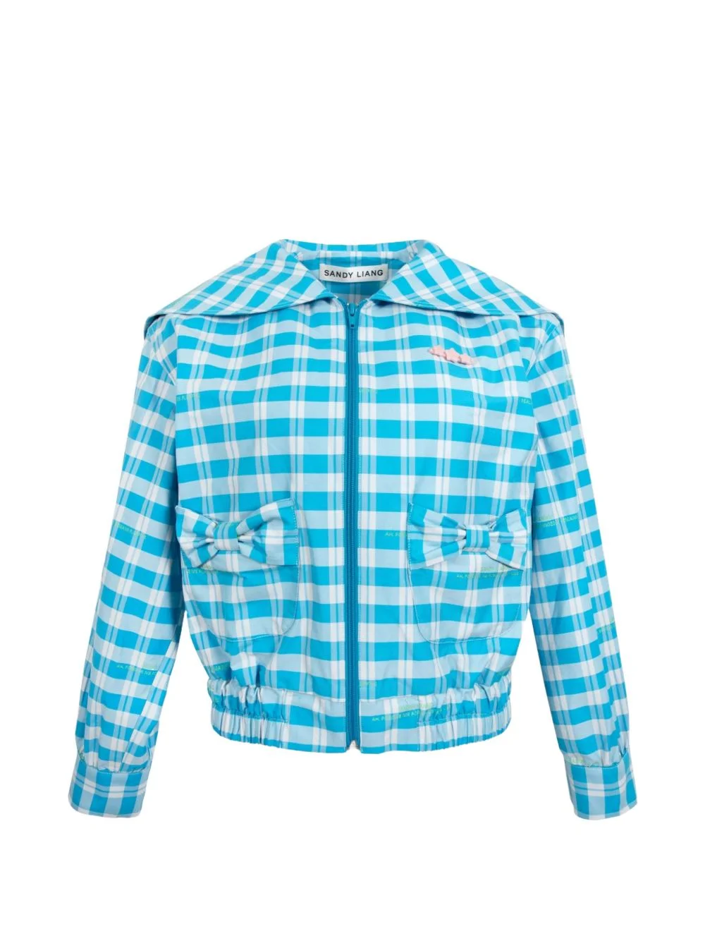 Farro gingham denim jacket - 1