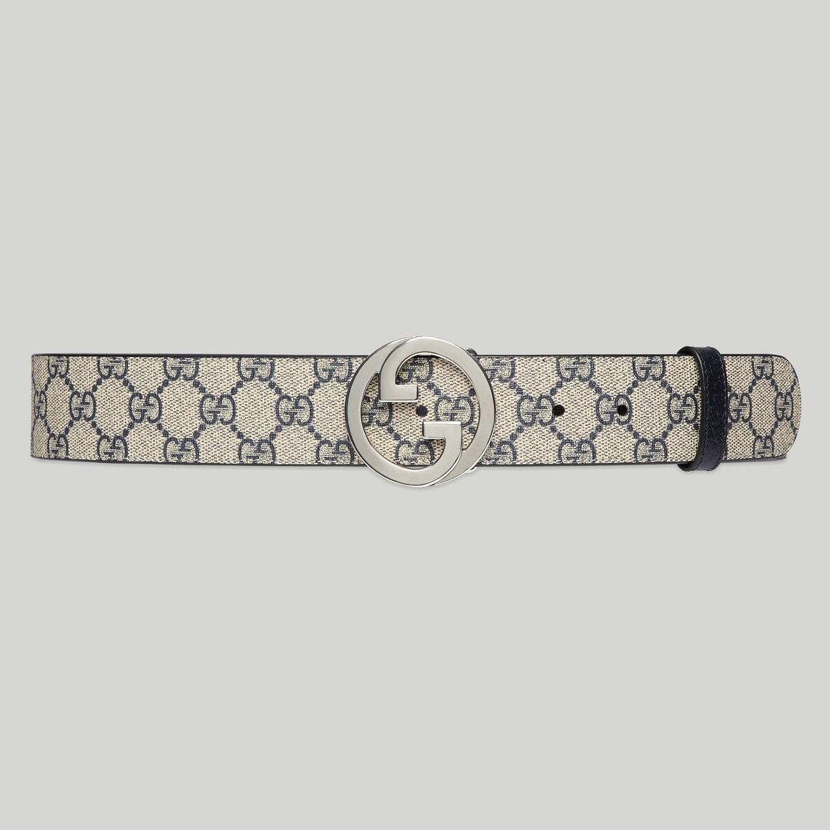 Gucci Blondie Reversible Belt in Gray