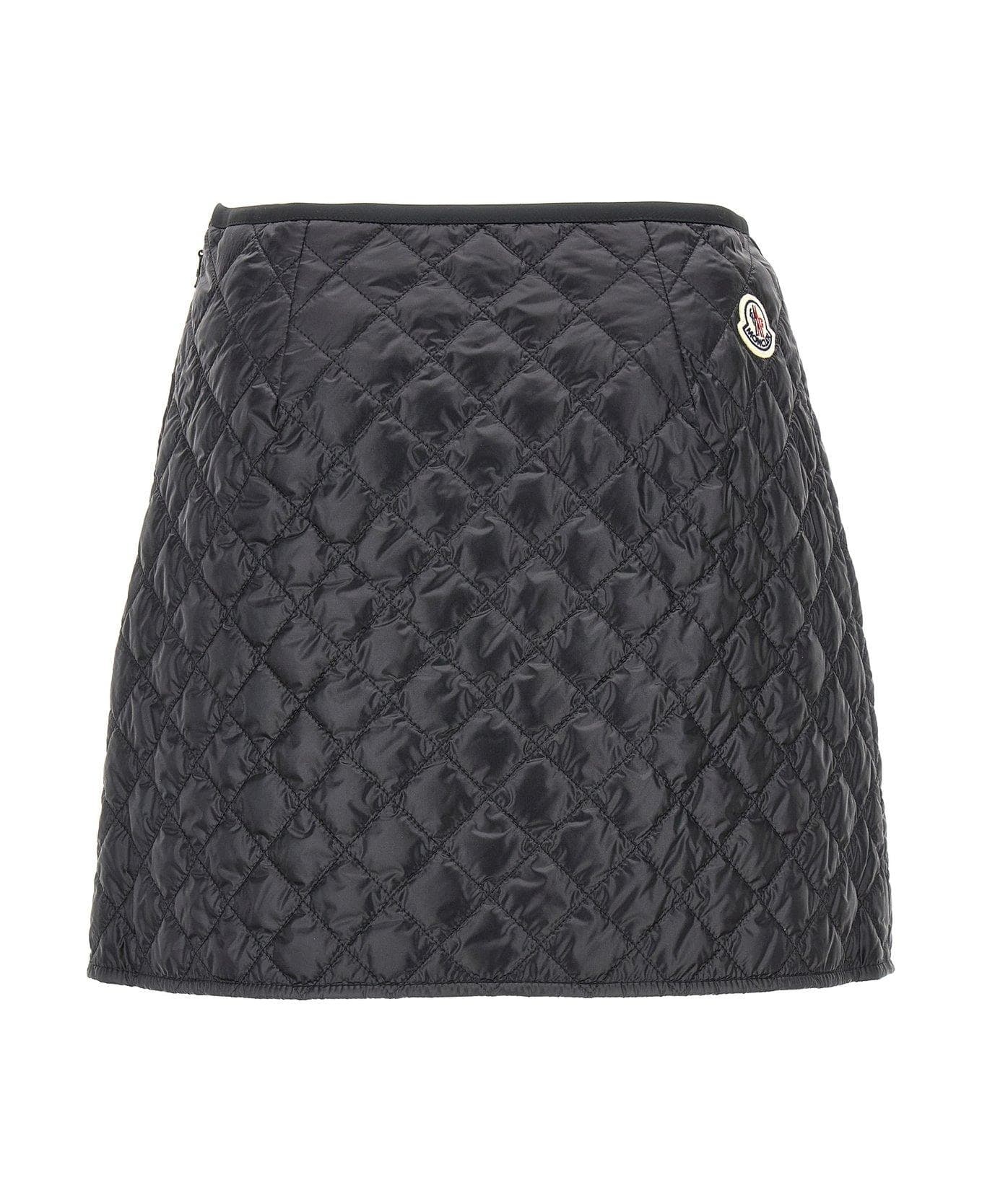 Logo Patch Quilted Mini Skirt - 2