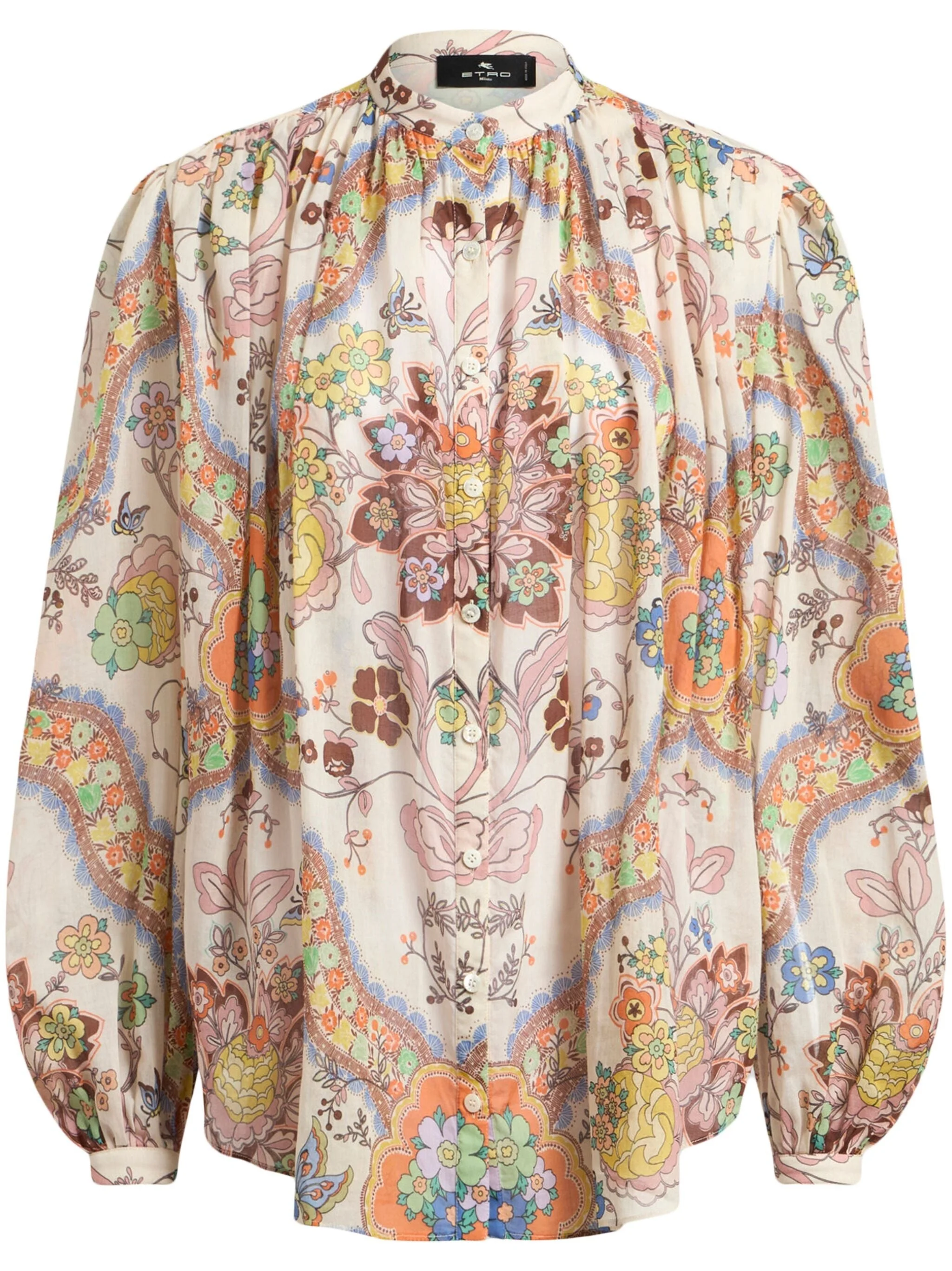 Cotton Pleated Shirt - 1