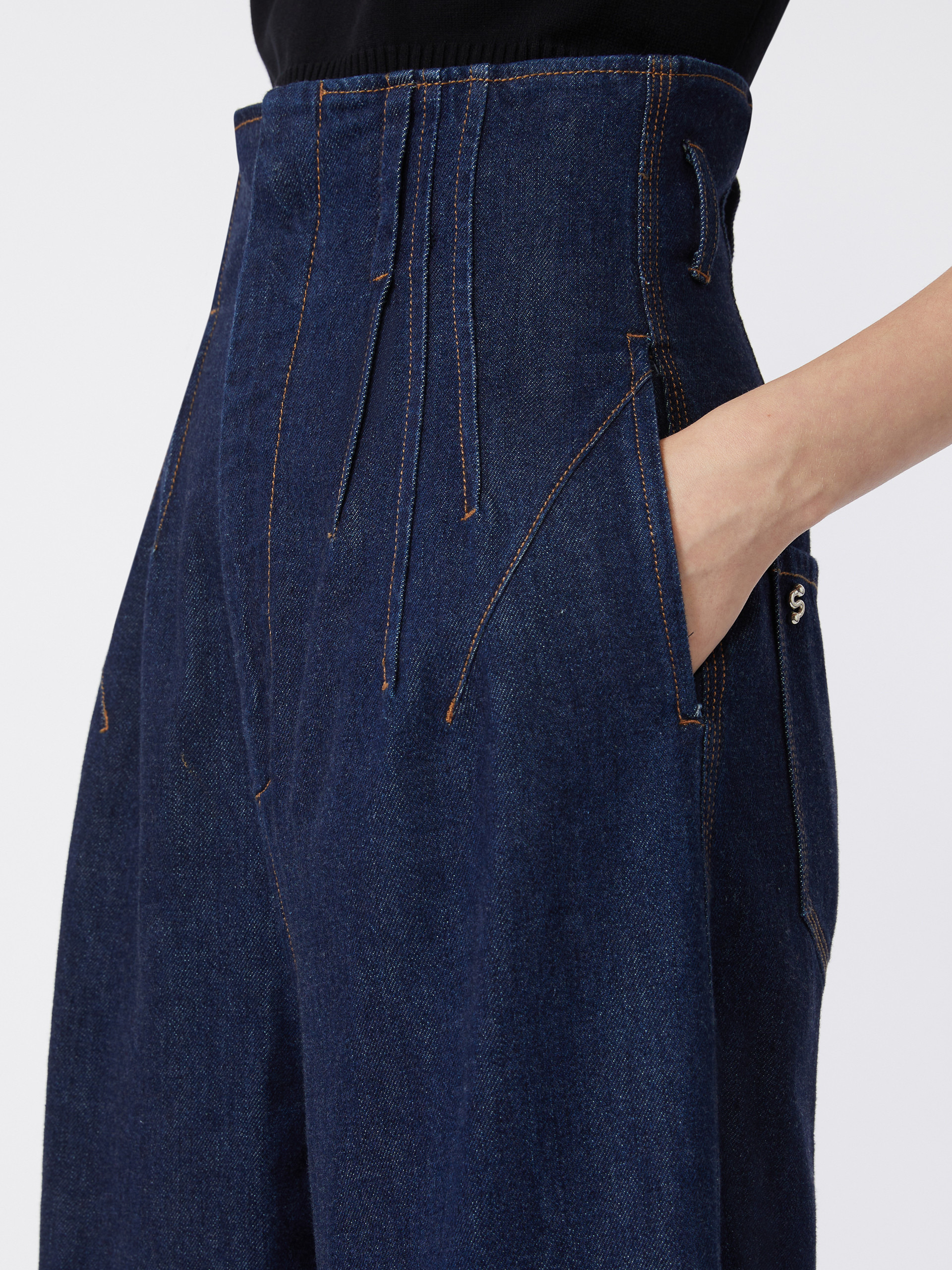 RIGA High-waisted denim trousers - 5
