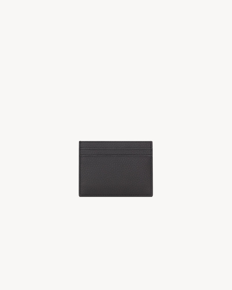 SAINT LAURENT TINY CASSANDRE CARD CASE IN GRAINED LEATHER outlook