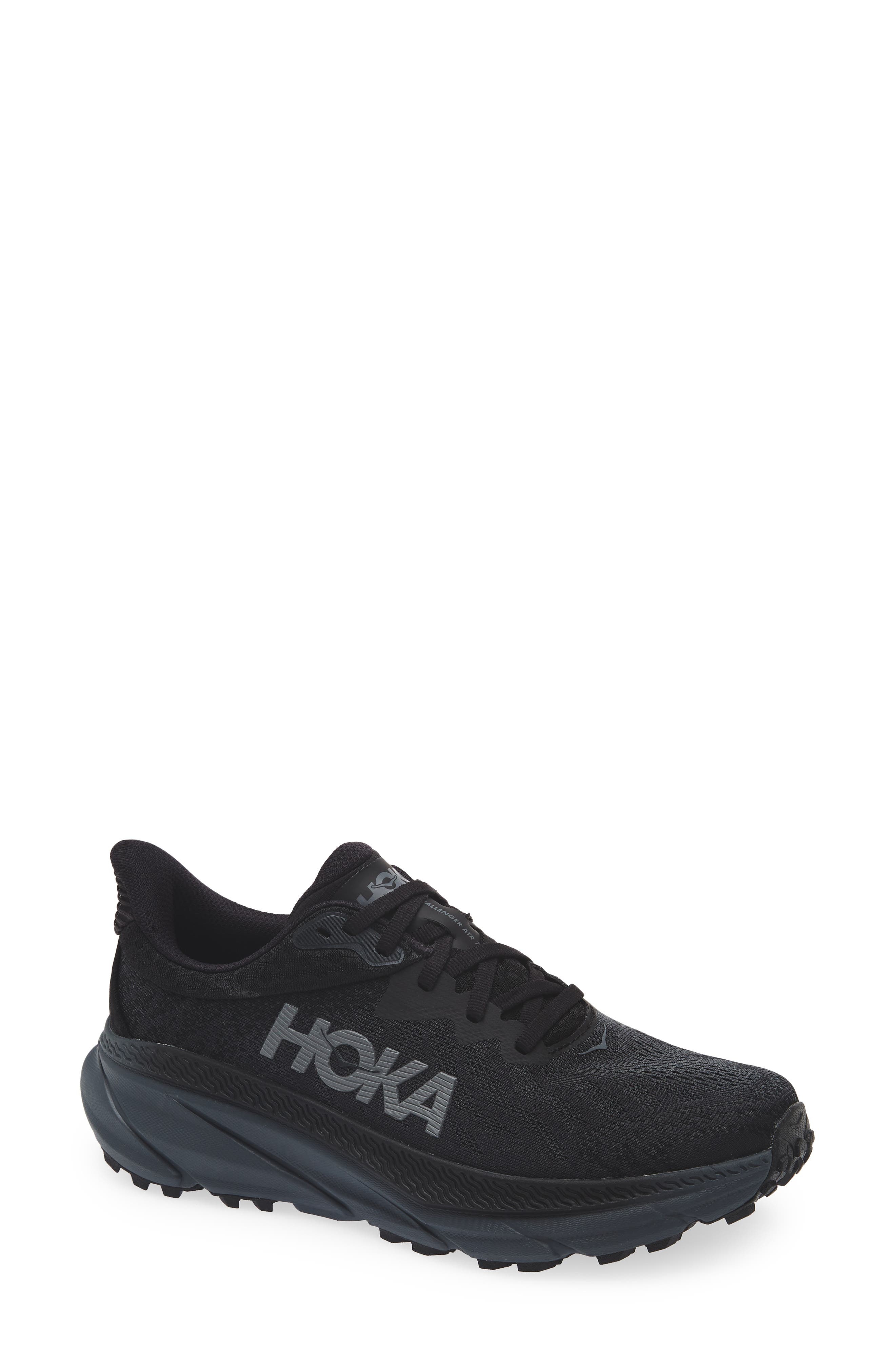 HOKA Challenger 7 Running Shoe in Black /Black at Nordstrom - 1