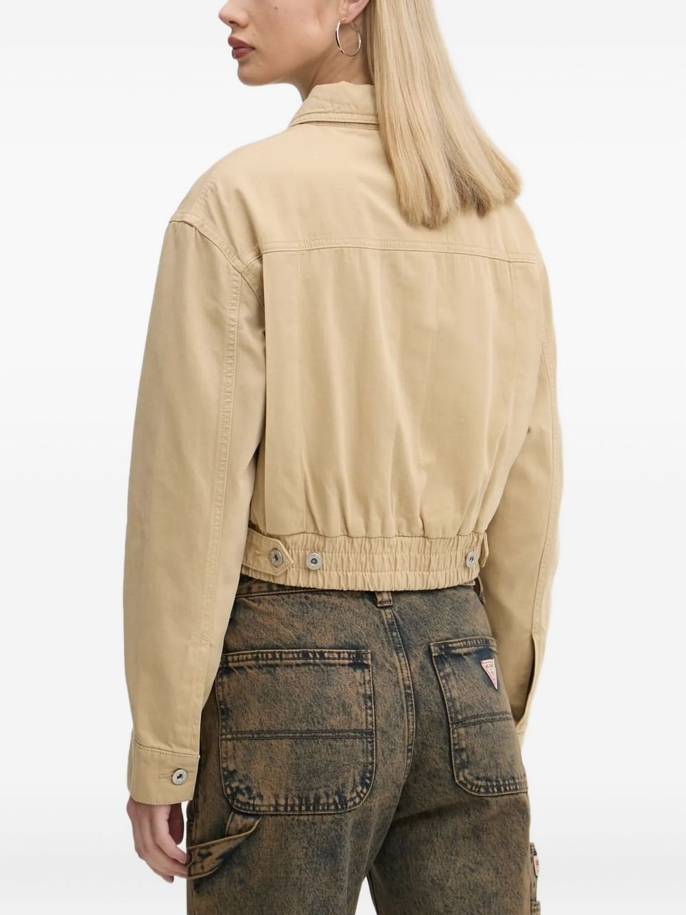 zip-front cotton jacket - 2