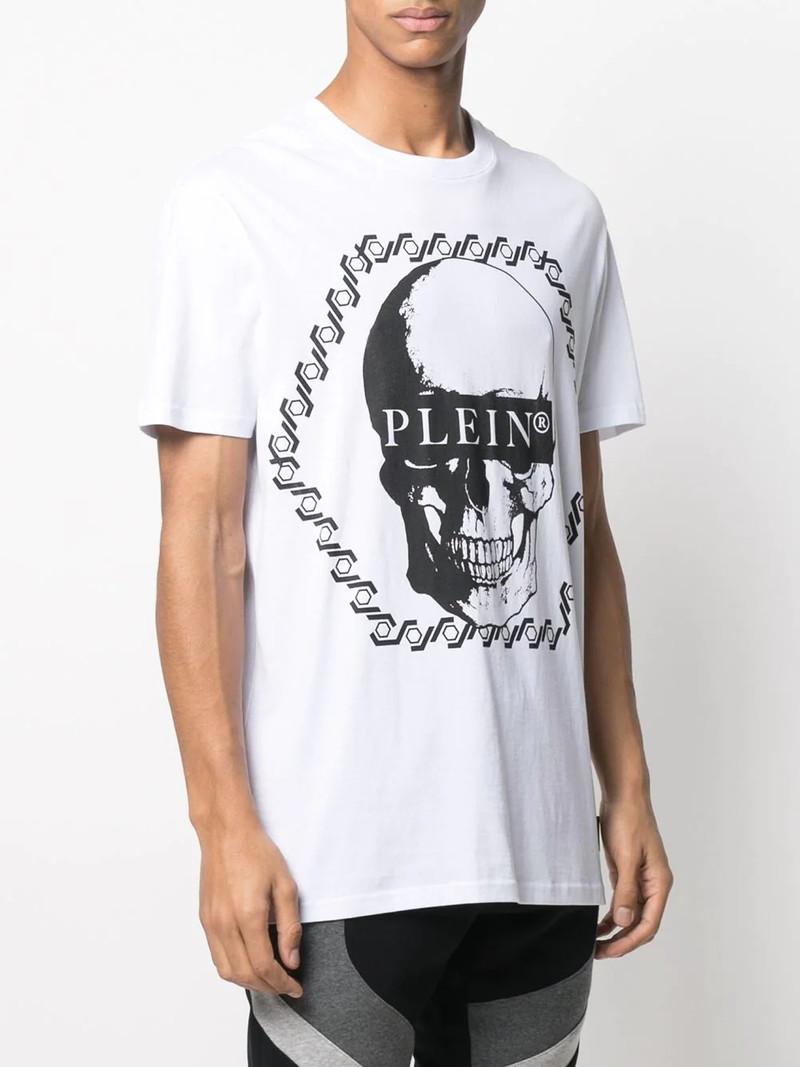 graphic skull crew neck T-shirt 3