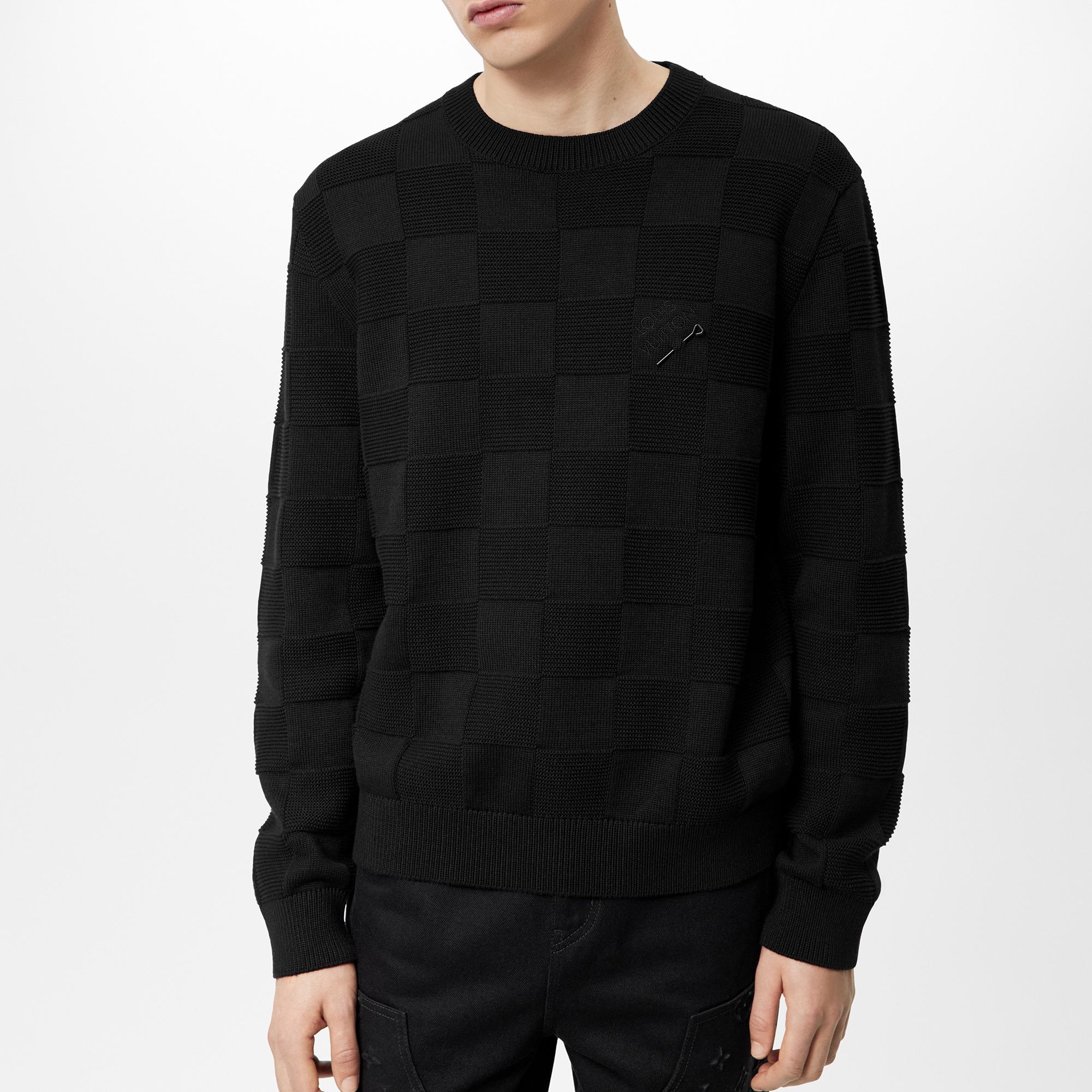 Damier Stitch Crewneck - 3