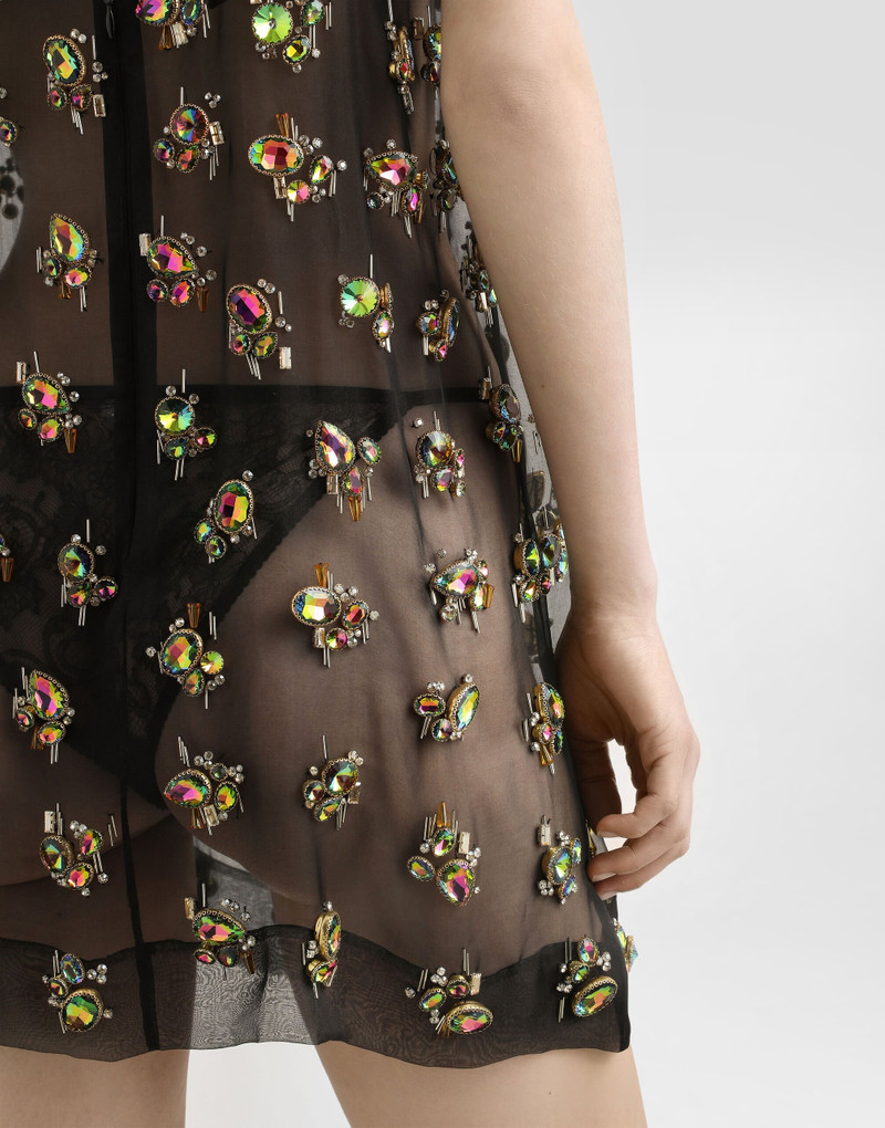 Organza dress with embroidery 5