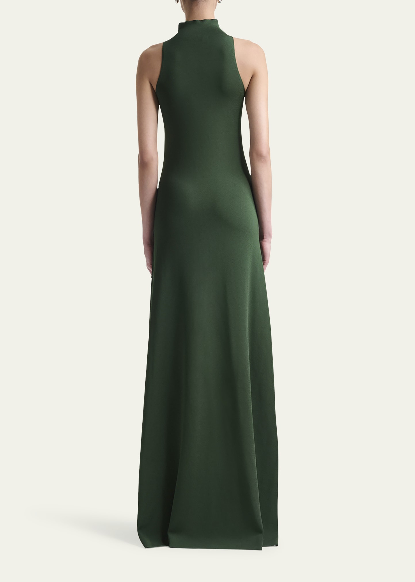 Neddie Turtleneck Metallic Knit Maxi Dress - 3