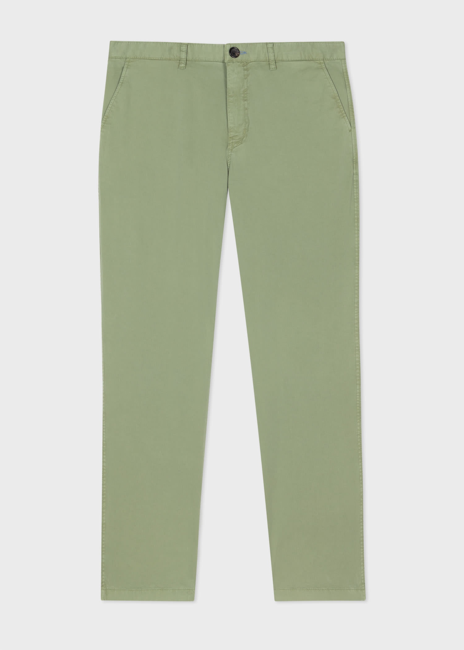 Pale Khaki Stretch-Cotton Chinos - 1