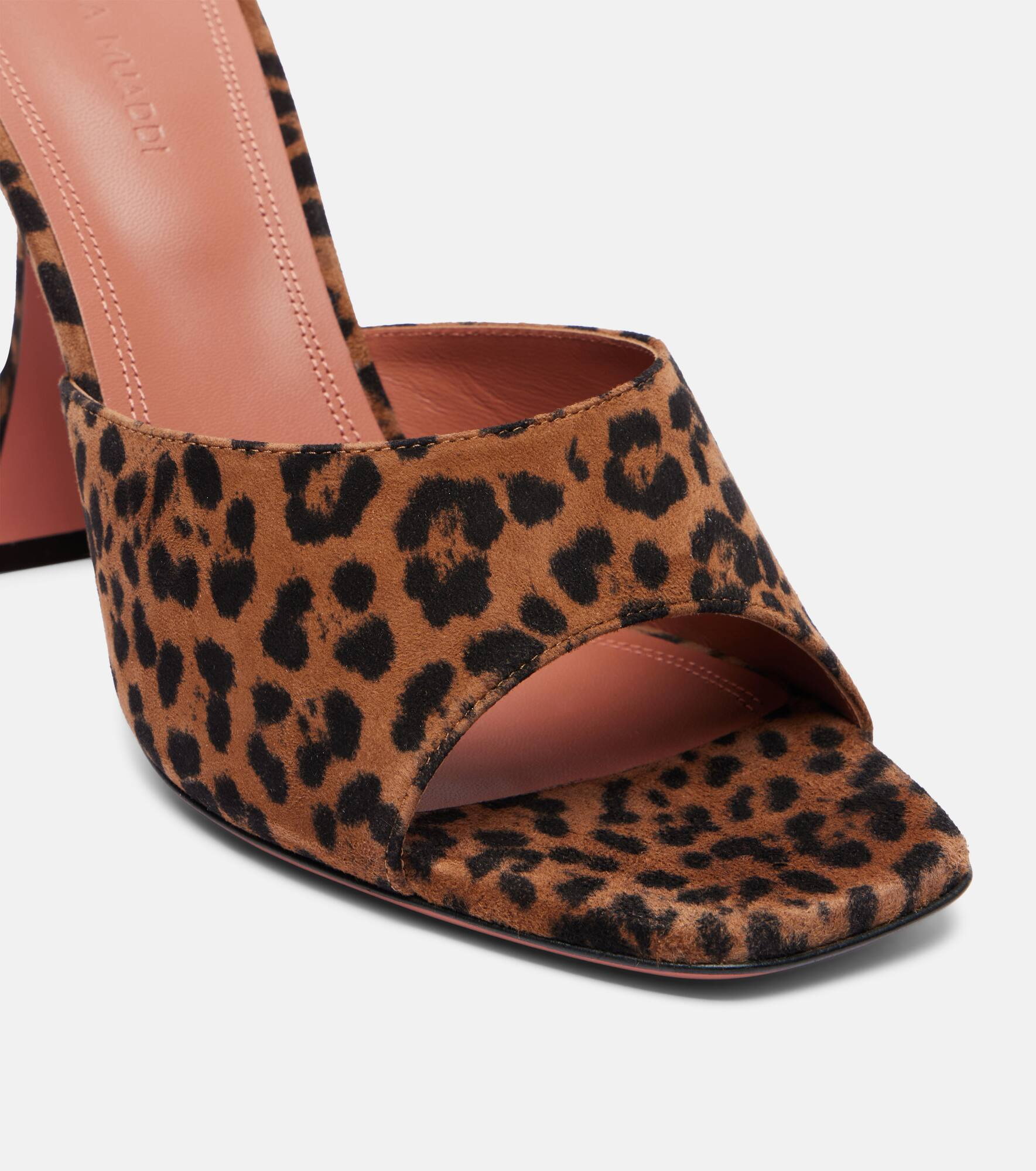 Lupita leopard-print 95 suede mules - 5