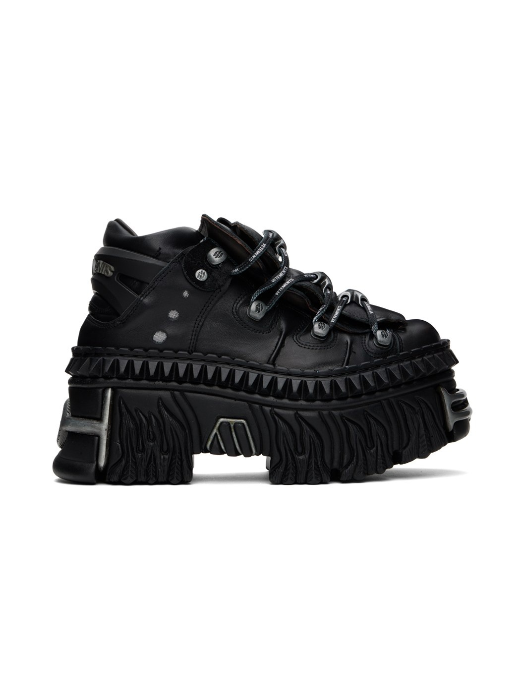 Black New Rock Edition Platform Sneakers - 1