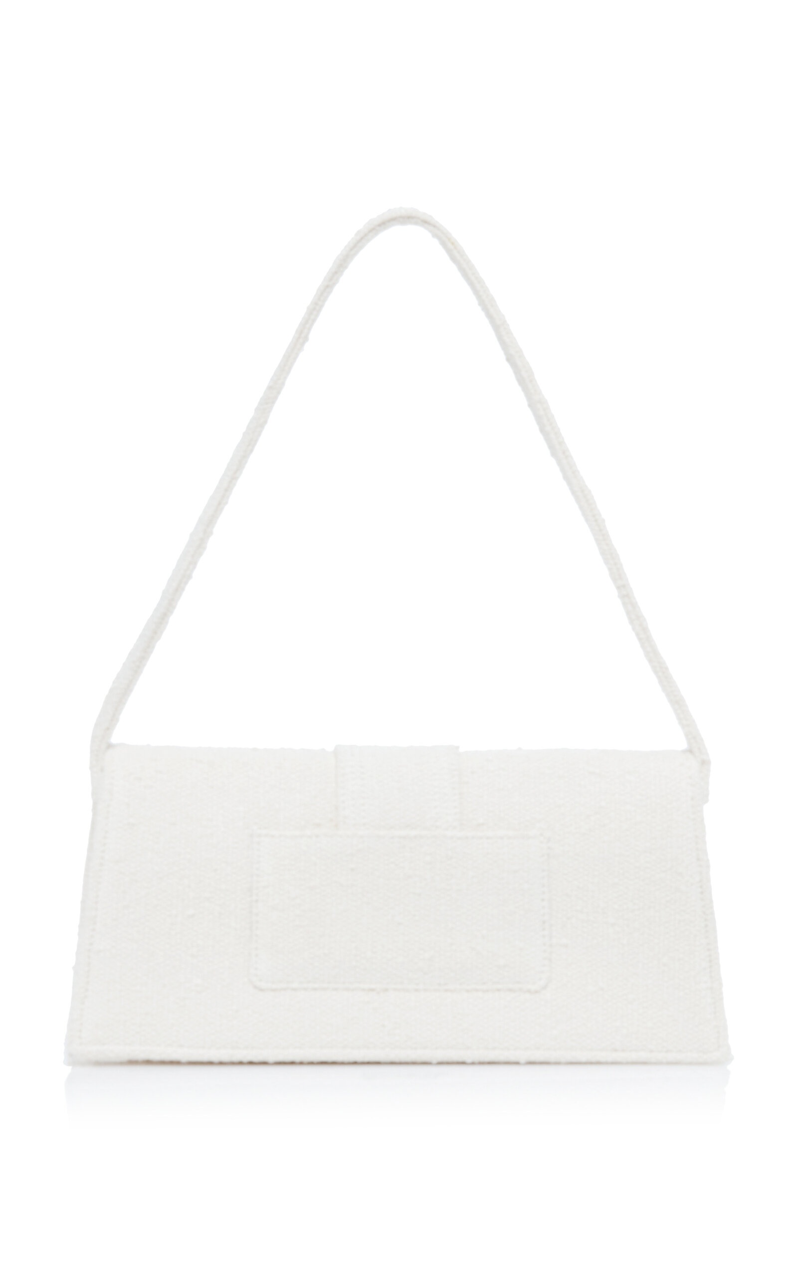 Le Bambino Long Cotton-Boucle Shoulder Bag off-white - 4