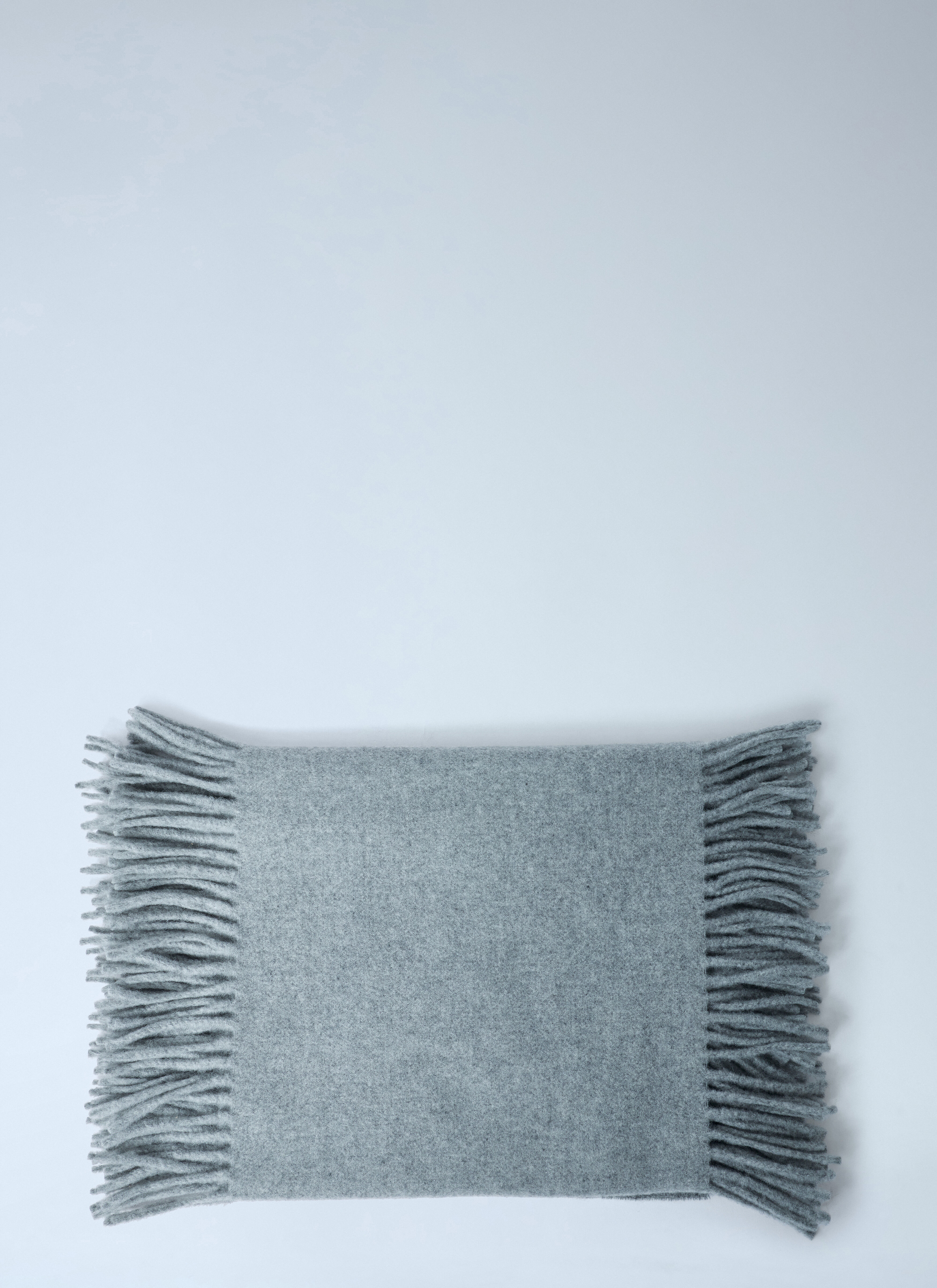 Fringe Wool Scarf - 4