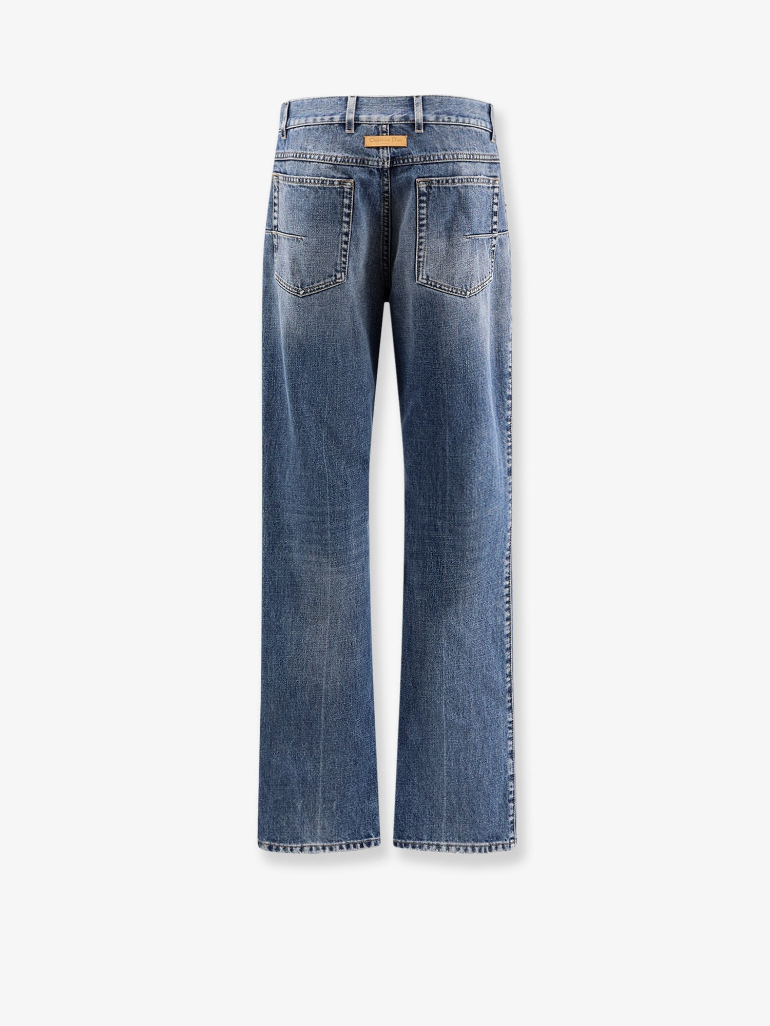 Dior Women Regular Fit Stone-Washed Denim Jeans - 2