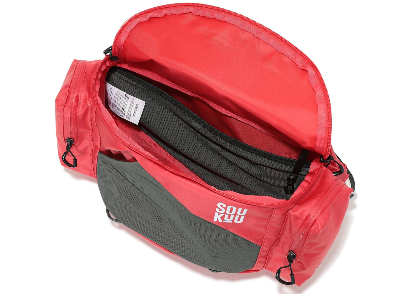 The North Face x Undercover Soukuu Bum Bag Dark Cedar Green/High Risk Red - 2