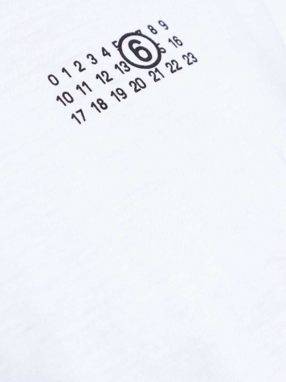 number-print cotton T-shirt - 5