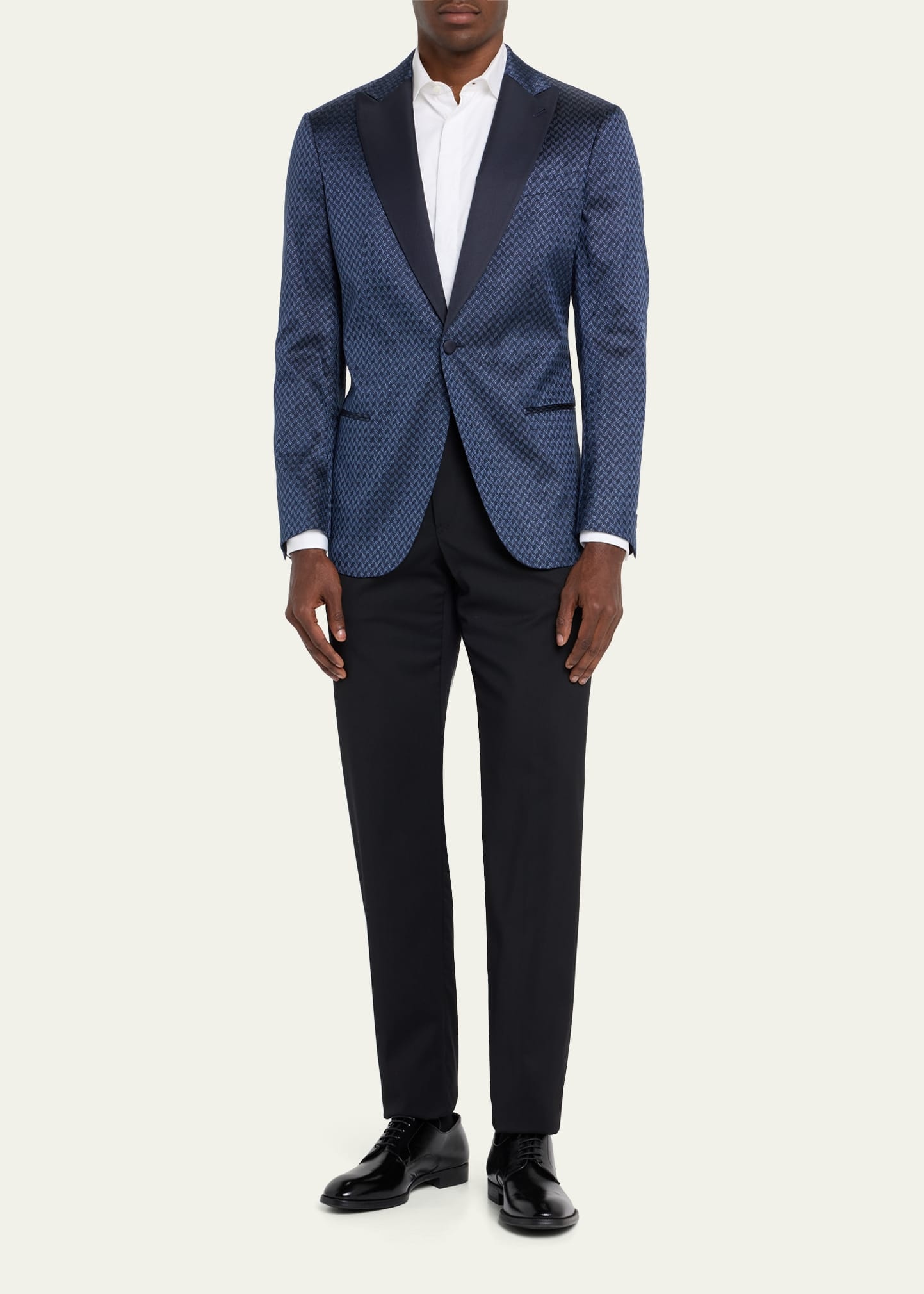 Men's Silk Jacquard Blazer - 2