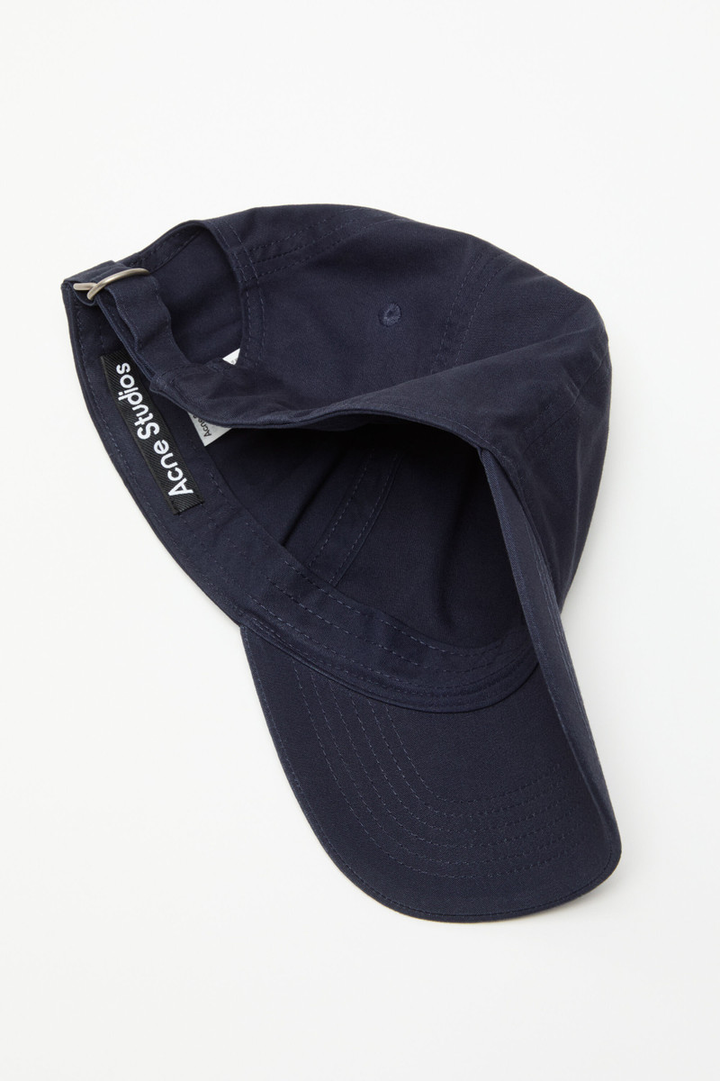 Acne Studios Stud Face logo cap - Navy blue outlook