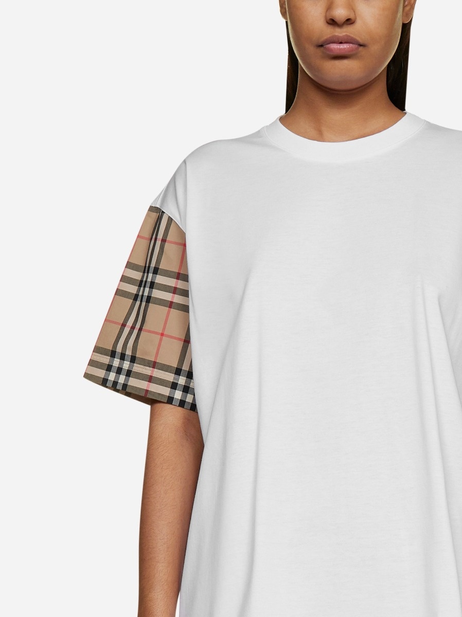 Check-print cotton t-shirt - 7