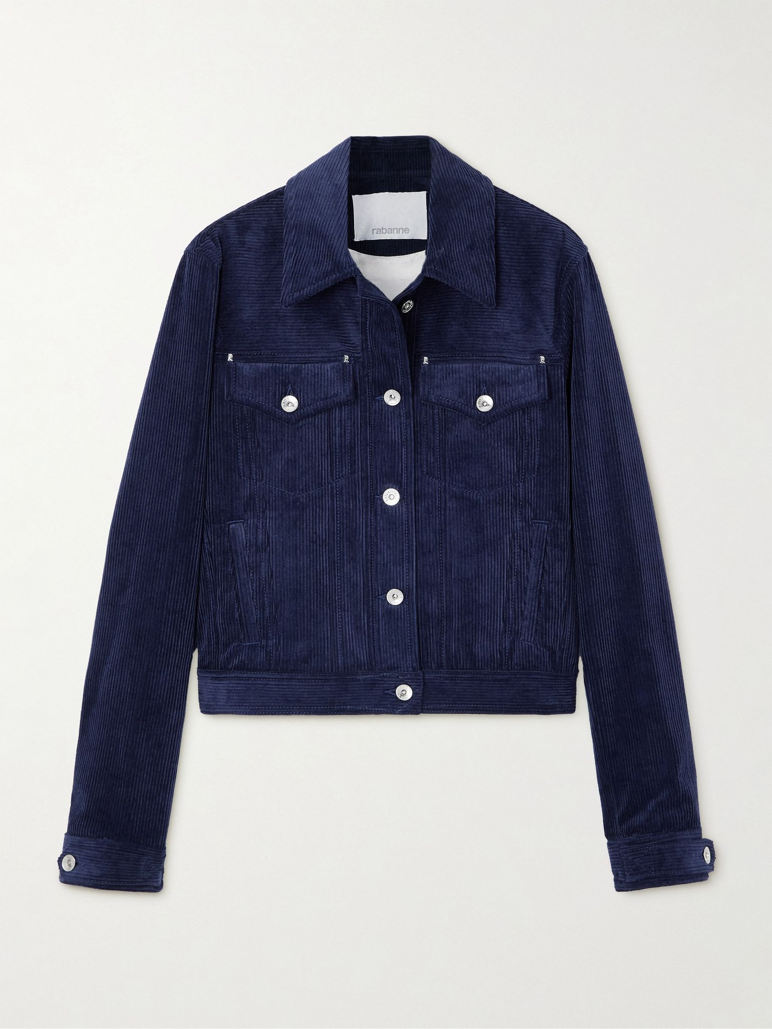 Cotton-corduroy jacket Navy - 1