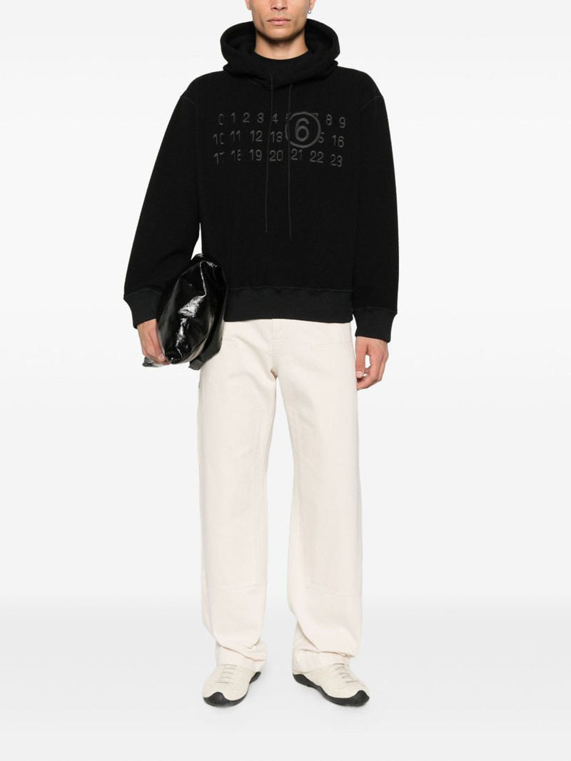 MM6 Maison Margiela Numeric logo hoodie outlook