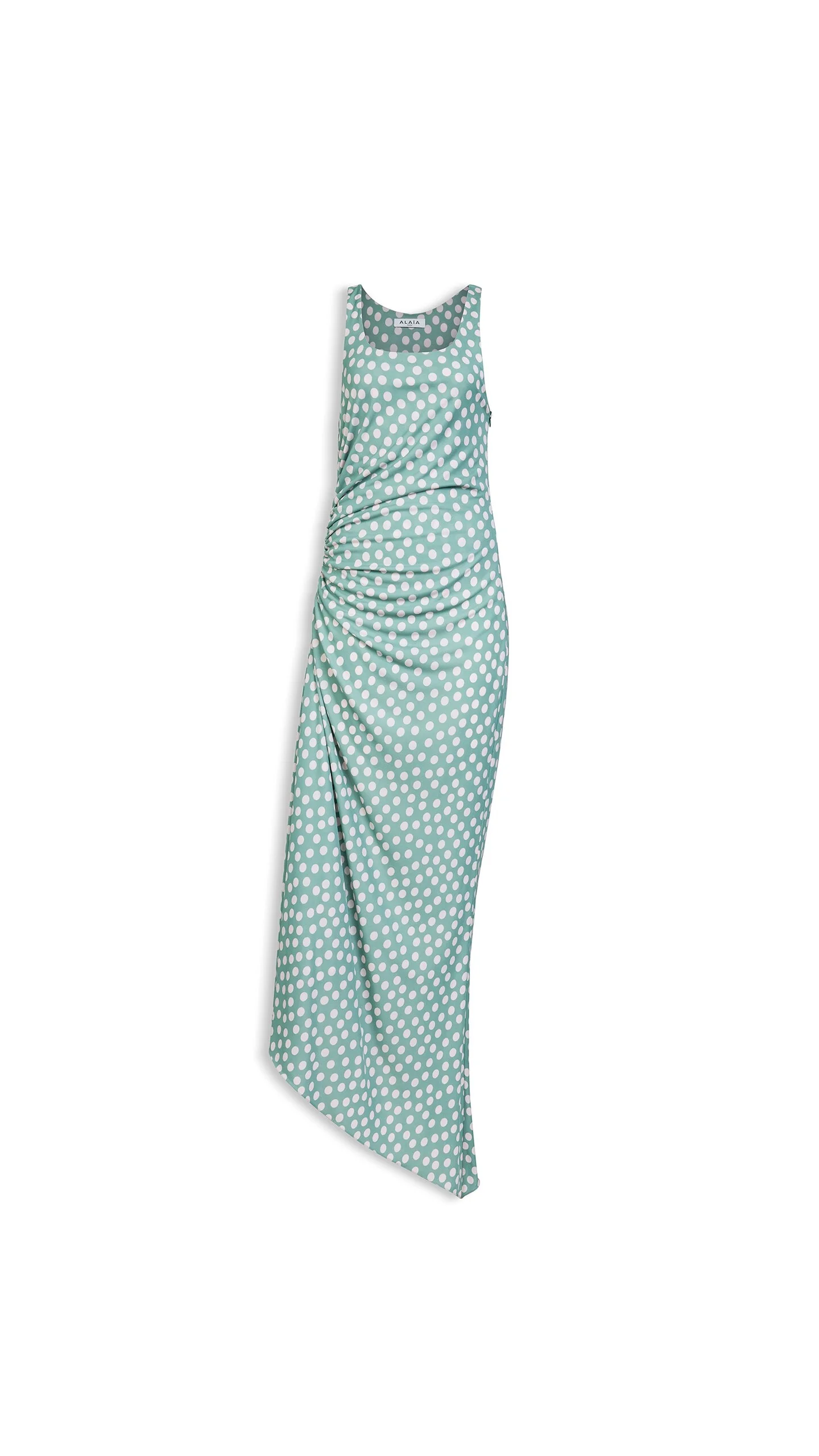 POLKA DOTS GATHERED DRESS - 1