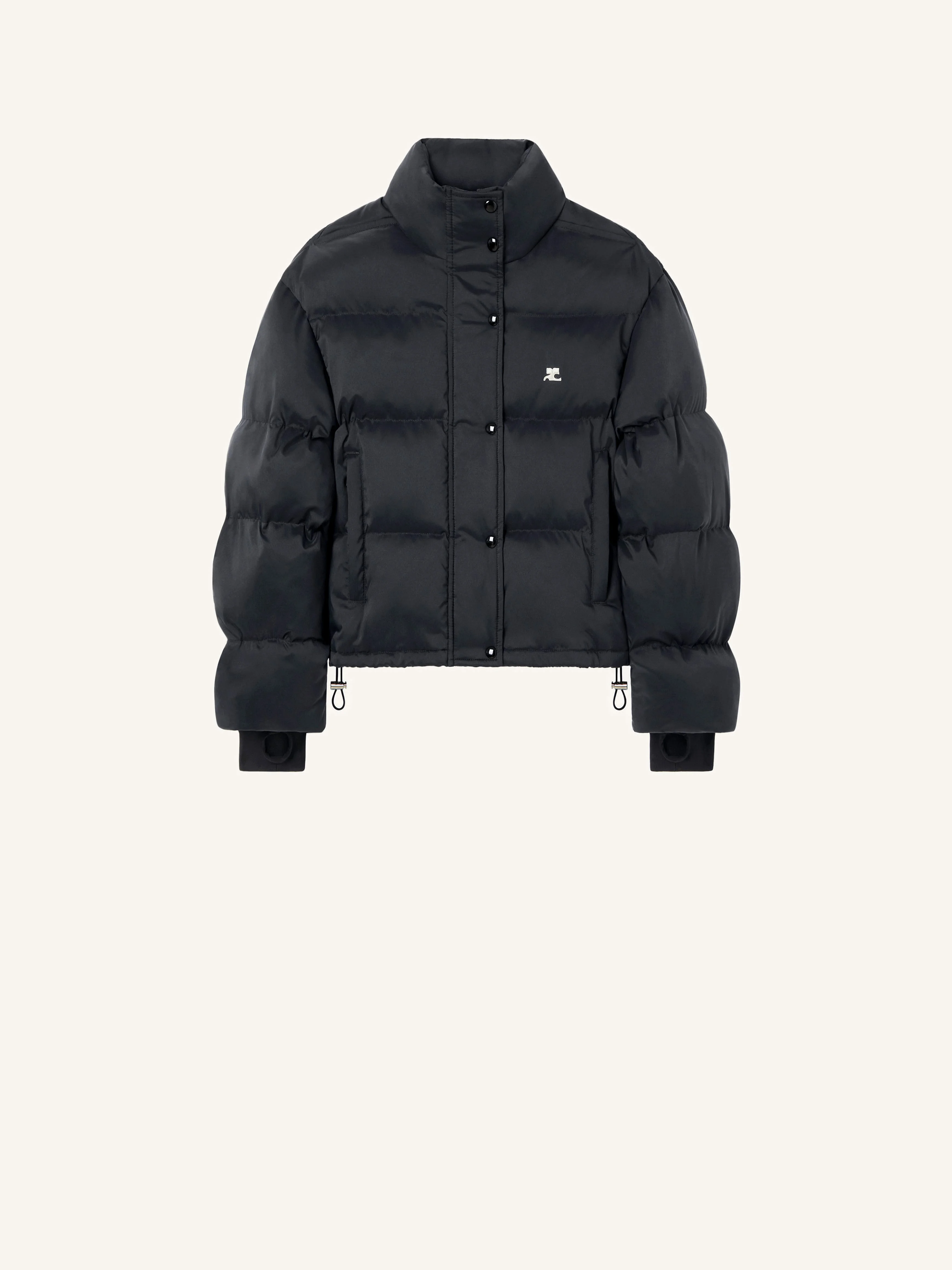 NYLON SHORT PUFFER JACKET - 1