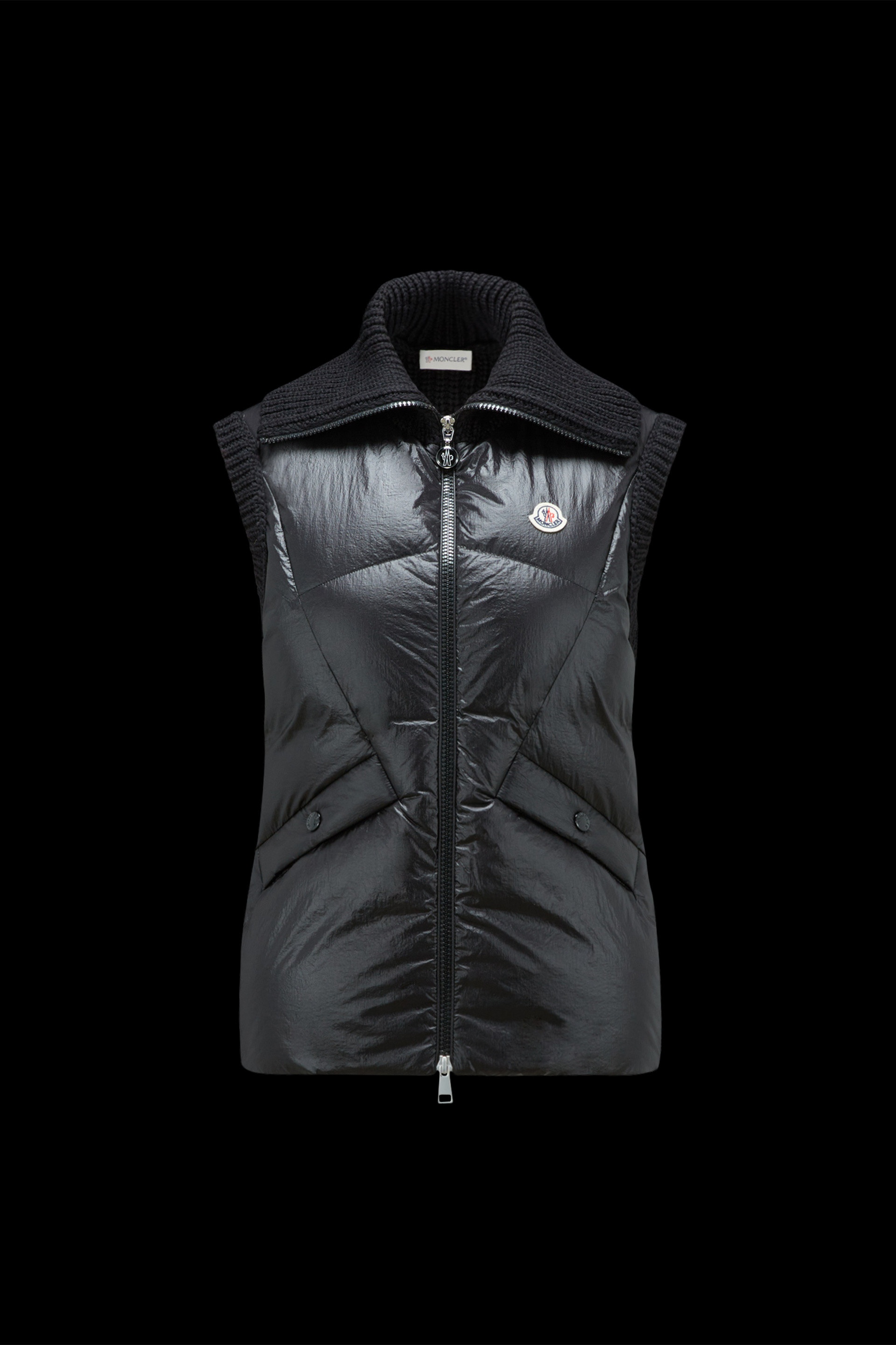 Padded Wool Vest - 1