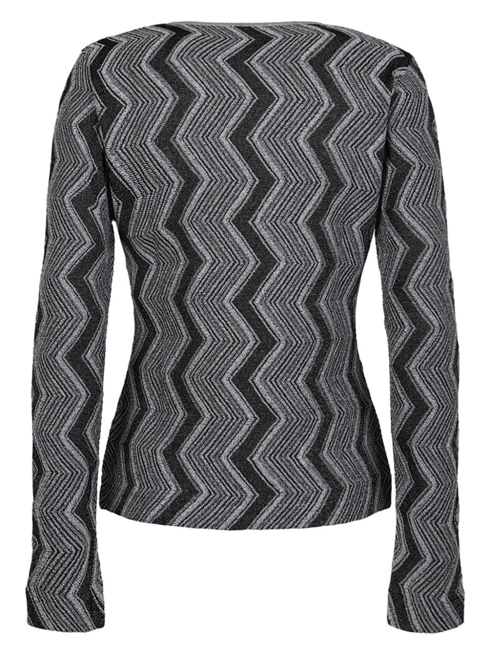 zigzag metallic jumper - 2