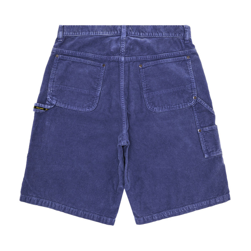 Supreme Supreme Washed Corduroy Double Knee Painter Short 'Blue' outlook