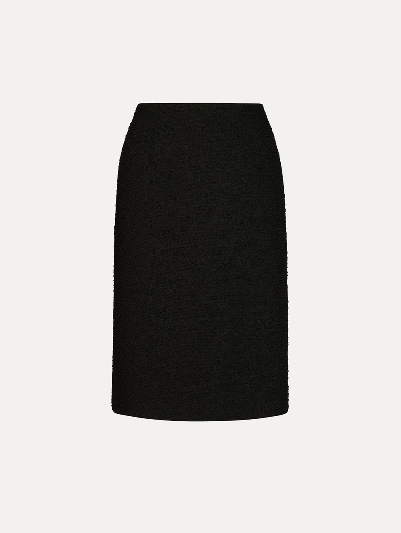 WOOL TWEED PENCIL SKIRT 1