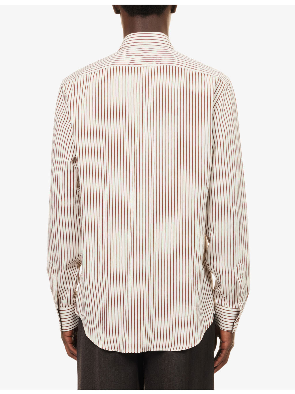Striped Long-Sleeve Woven Shirt - 4